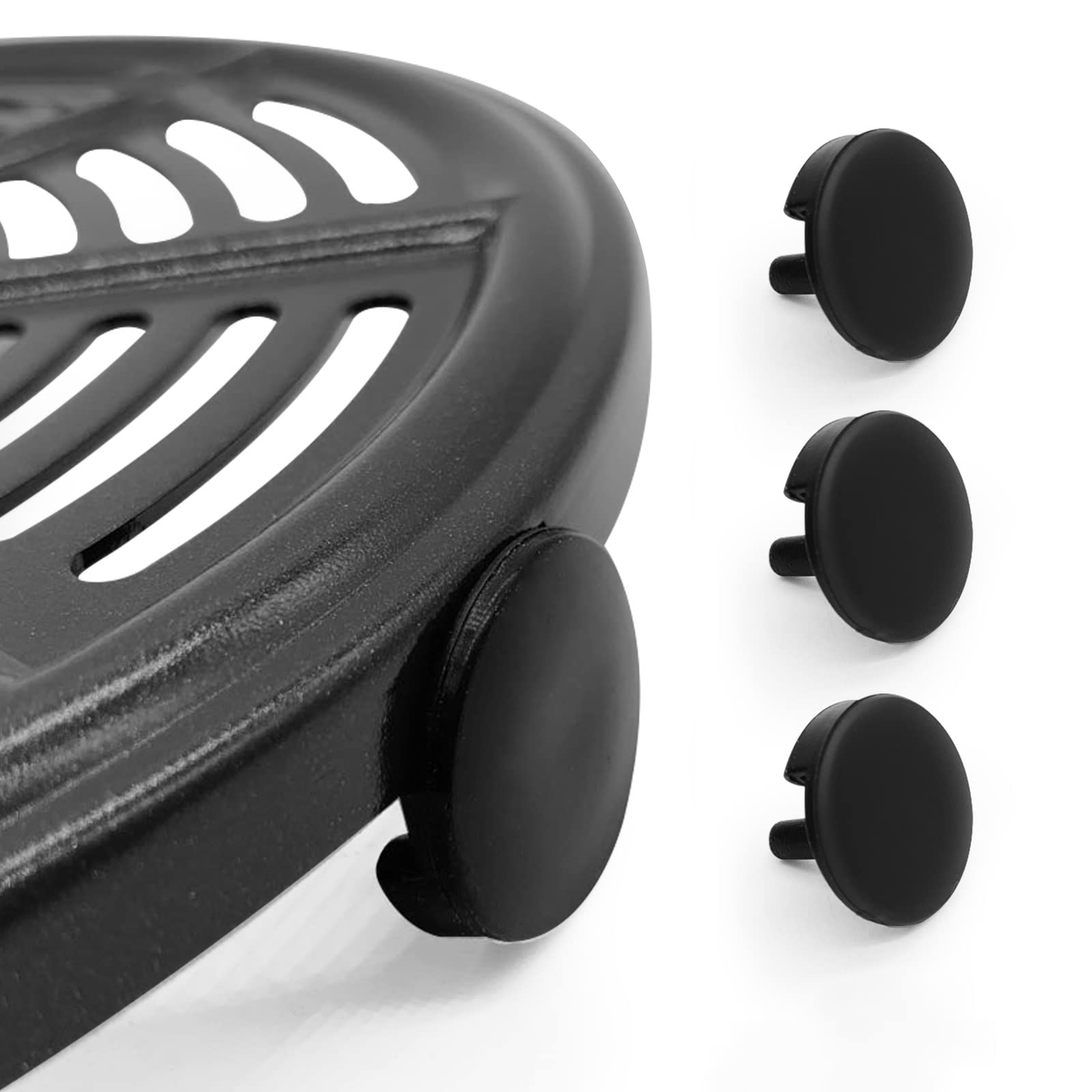 ALJ 3PCS Upgraded Rubber Feet & Silicone Bumpers for Ninja Air Fryer - Non-Slip Tray Guards & Crisper Plate Protectors | Perfect for Kitchen Counter Protection & Noise Reduction