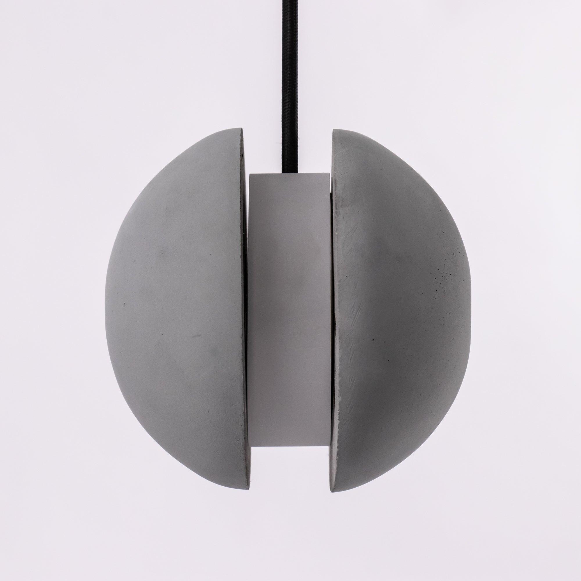 Moon Concrete Pendant Light - Modern Industrial Ceiling Lighting Fixture for Dining Room, Kitchen Island & Bedroom Decor