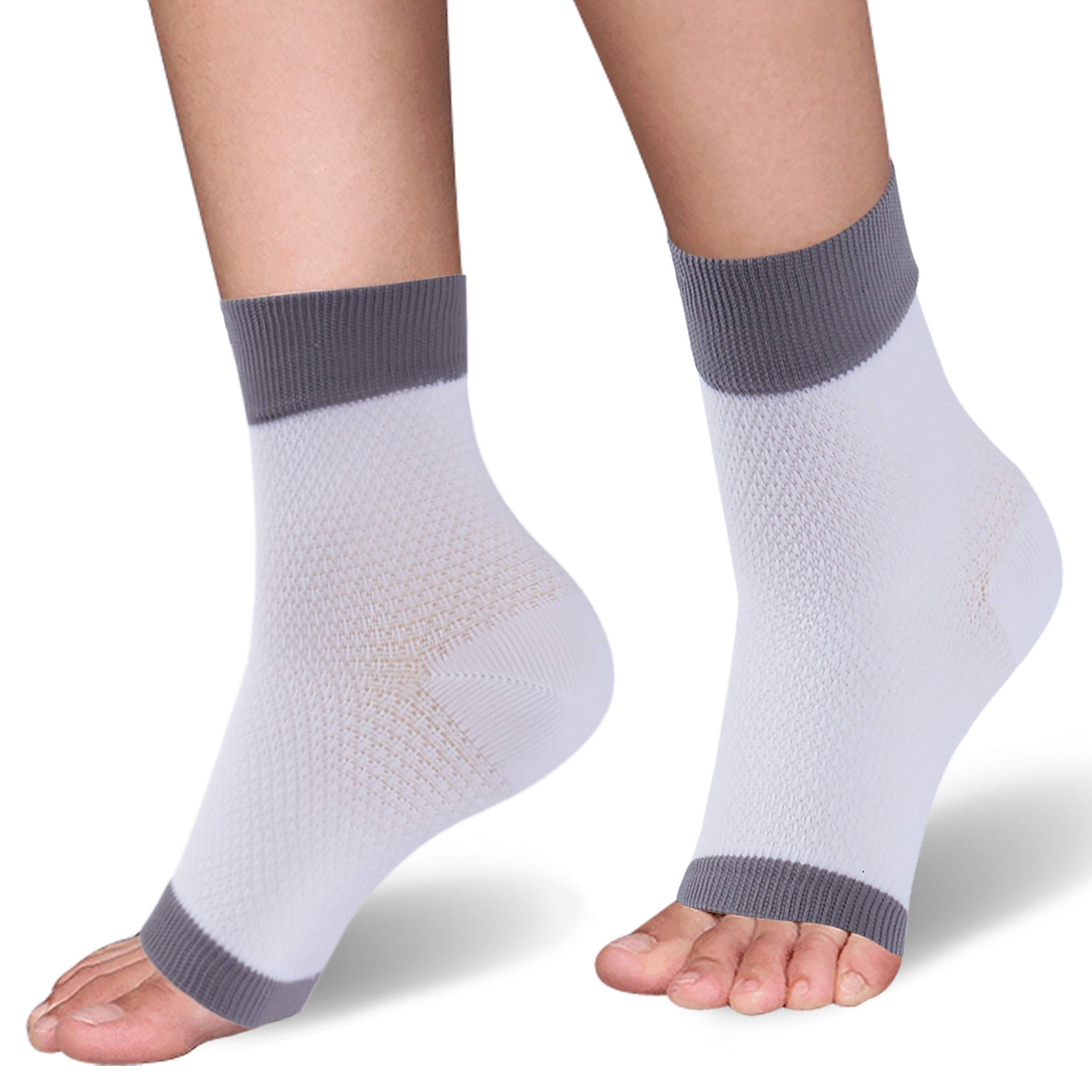 SuMade Ankle Compression Socks for Running, Yoga & Workout - Plantar Fasciitis Relief