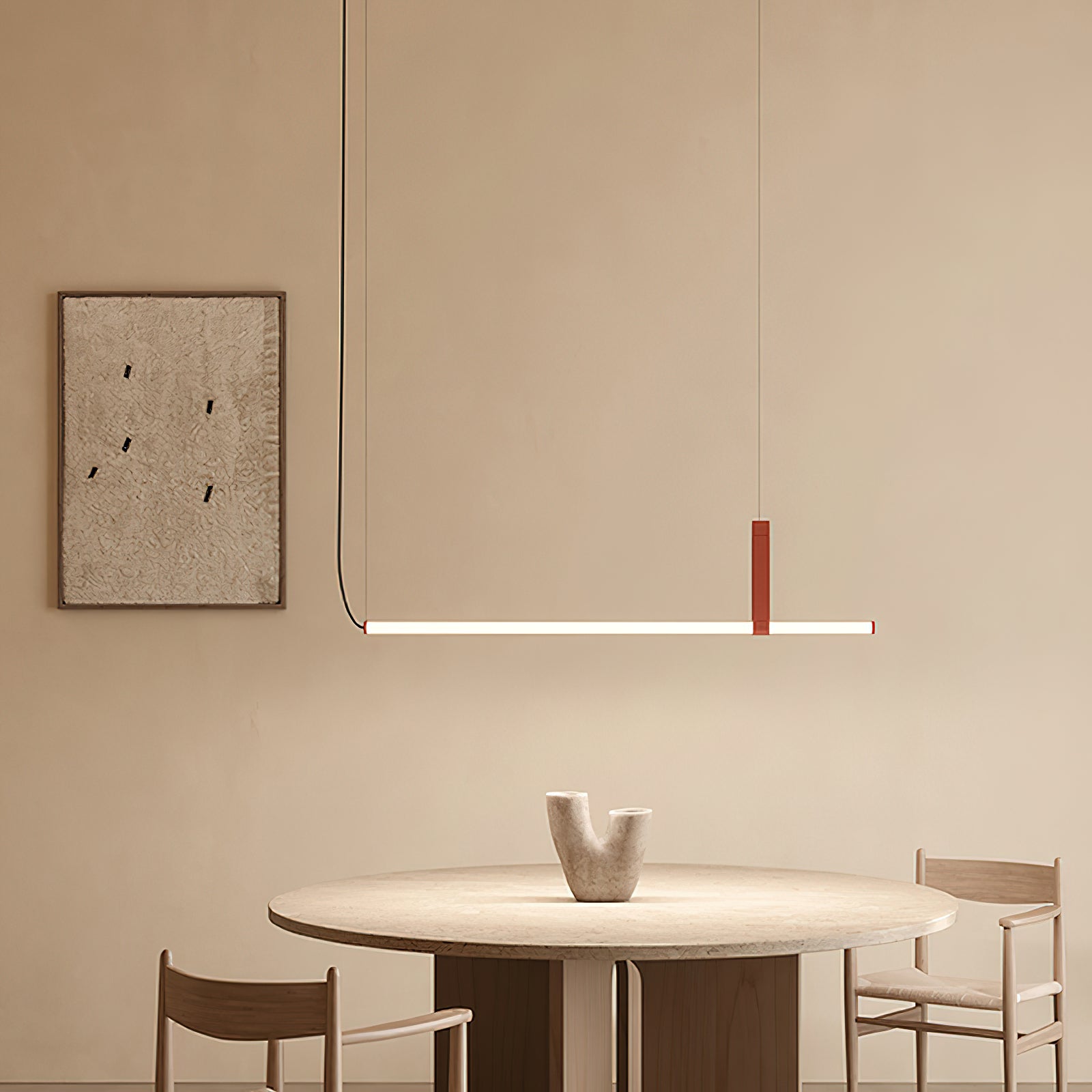 Modern Horizontal Chandelier - Sleek Linear Crystal Ceiling Light Fixture for Dining Room, Living Room & Bedroom | Elegant Lighting for Home Decor