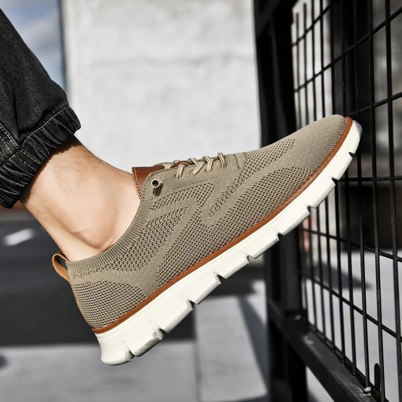 Breeze Shoes for Men - Breathable & Lightweight Mesh Dress Shoes | Comfortable Walking & Office Wear | Perfect for Casual, Work & Outdoor Activities