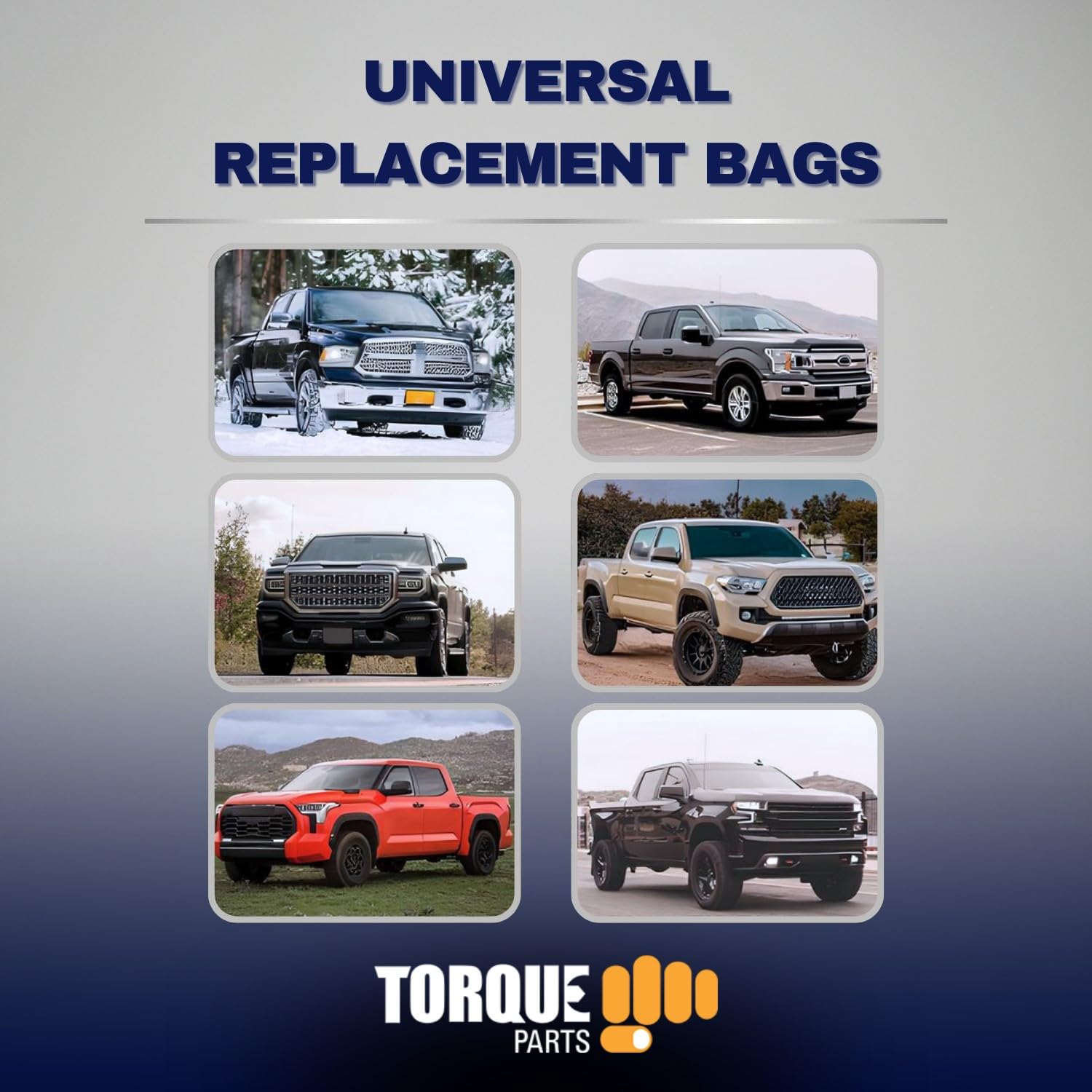 TORQUE 2-Piece 2600 Universal Air Spring Airbag Kit - 1/2