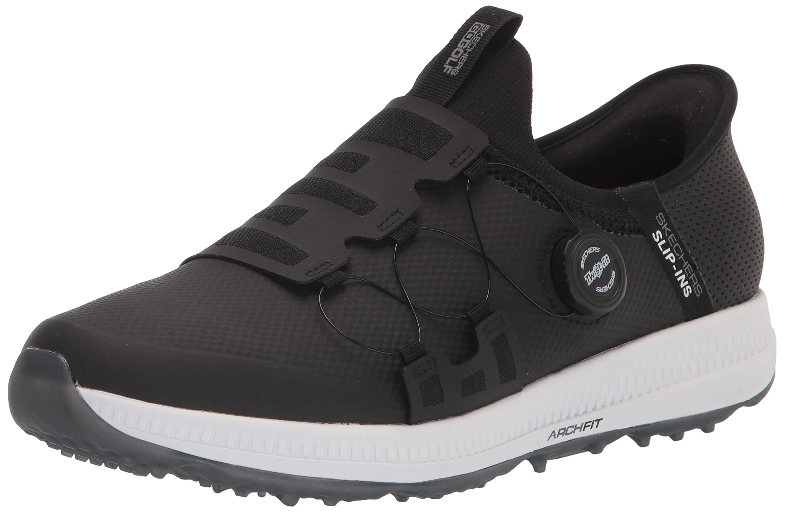 Skechers Men's Go Elite 5 Arch Fit Waterproof Slip-On Golf Shoes - Comfortable Sneakers for Walking & Golfing | Perfect for Course Play & Casual Wear