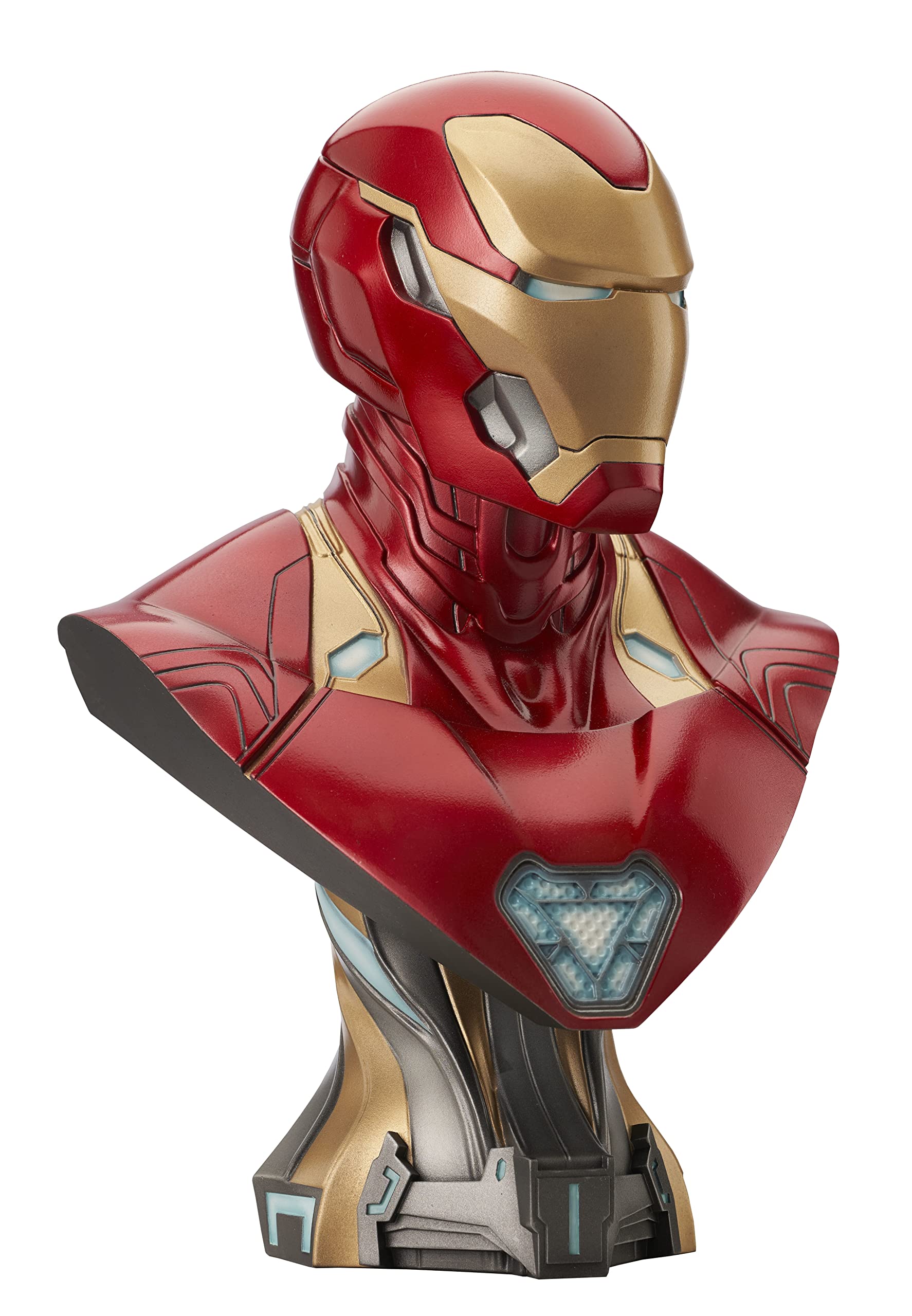 Marvel Avengers Endgame Iron Man Mk50 1:2 Scale 3D Bust - Diamond Select Toys Collectible Figure for Display & Superhero Fans