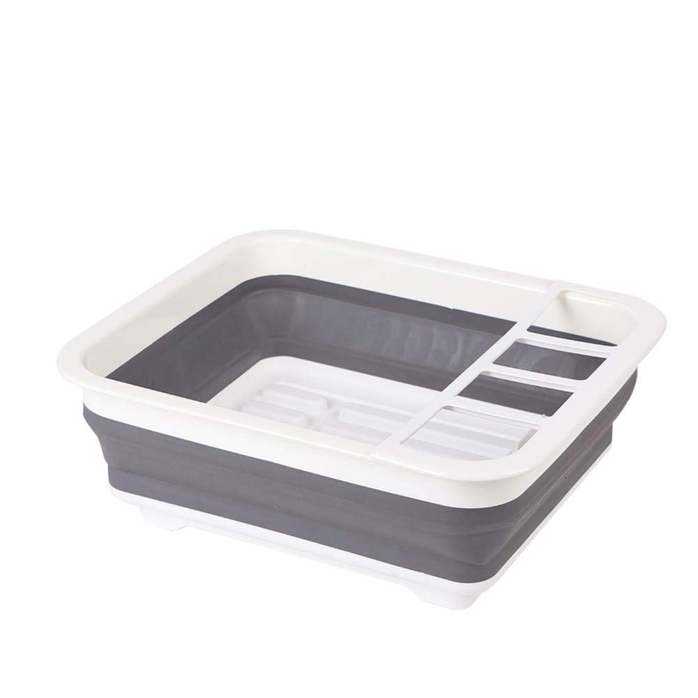 Foldable Dish Drying Rack - Space Saving Kitchen Organizer for Plates, Bowls & Utensils | Portable Countertop Drainer for Small Spaces | Perfect for Apartments, Dorms & RV Kitchens