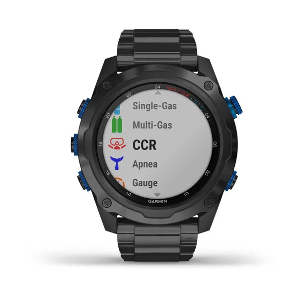 Garmin Descent Mk2i Titanium Carbon Grey DLC Dive Computer - Professional Scuba Diving & Freediving Watch with Air/Nitrox/Trimix Support for Underwater Adventures
