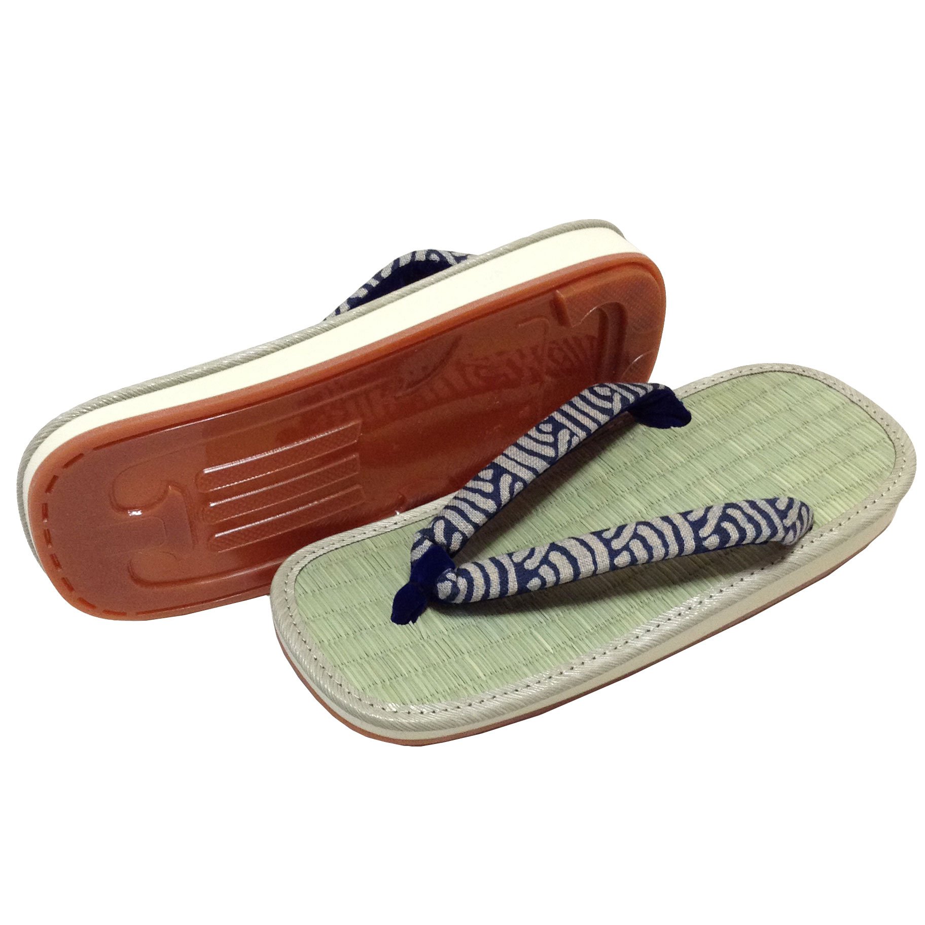 Setta Sandals - Handmade in Japan with Natural Rush Grass & Amezoko Rubber Sole | Comfortable Dyed Thong Sandals for Beach, Summer & Casual Wear