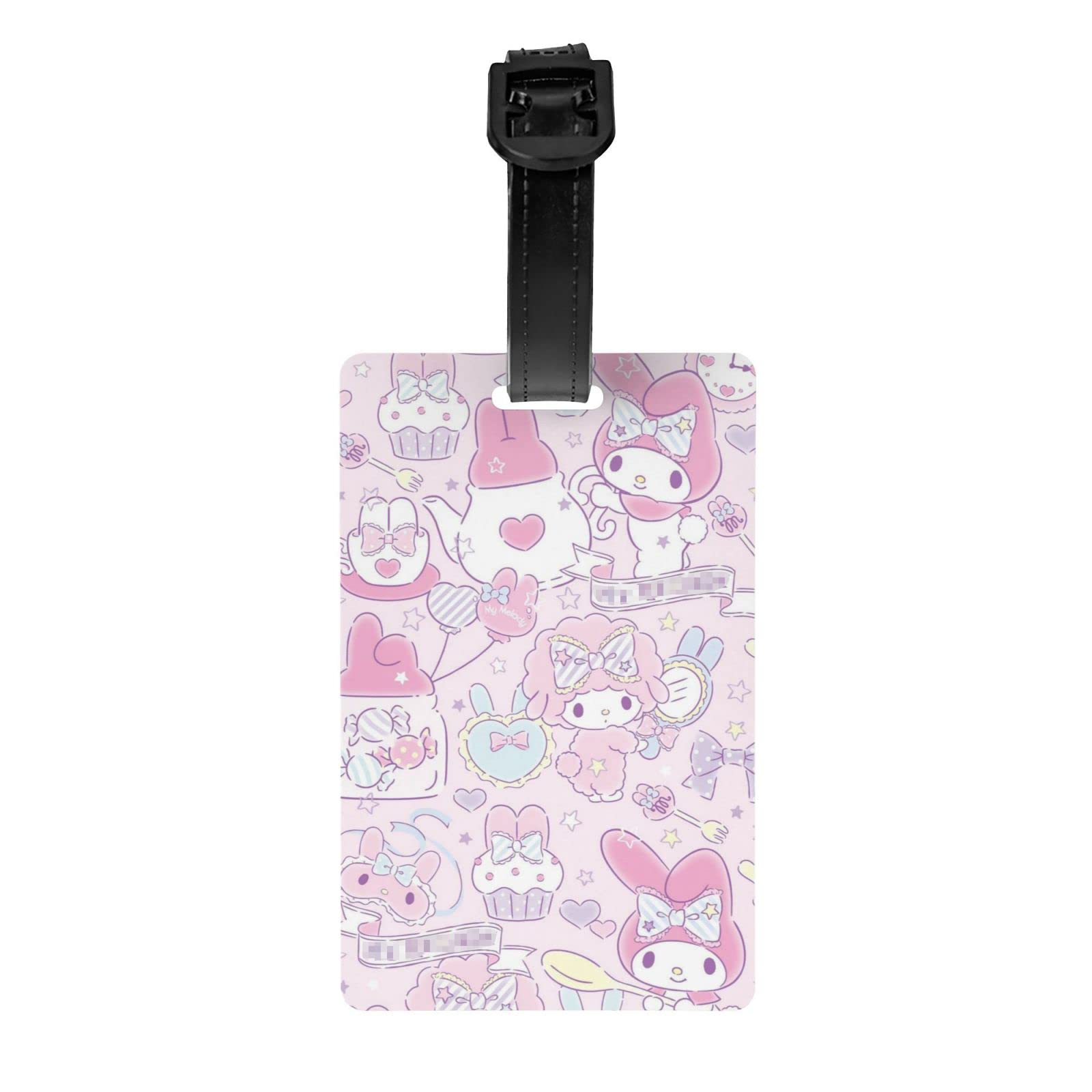 Anime Luggage Tag for Women - Cute Kawaii Travel Name Tag with Detachable Wrist Strap for Suitcases, Travel Bags & Backpacks | Perfect for Airports, Vacations & School Trips