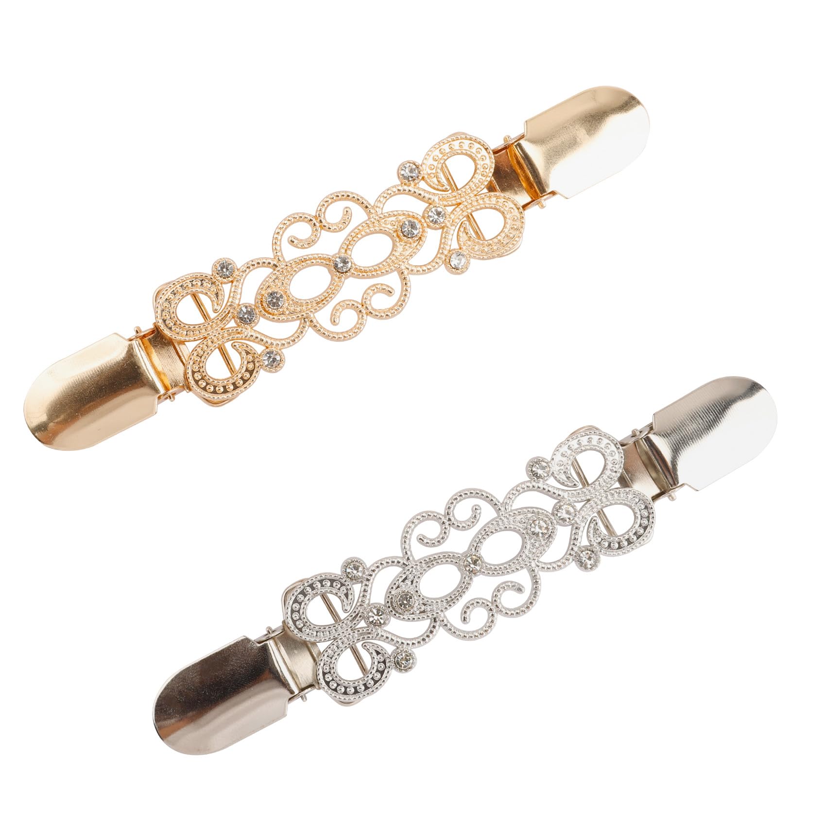 2 Pack Dress Back Cinch Clips for Women - Sweater Shirt & Shawl Waist Cincher Clips | Perfect for Layering Outfits, Cardigans & Formal Dresses