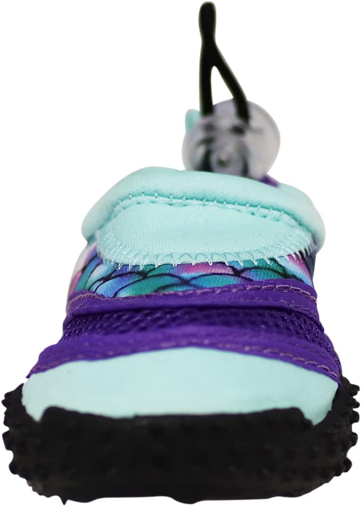 NORTY Wave Aqua Sock Water Shoes for Kids - Quick-Dry Swim & Beach Shoes with Non-Slip Sole - Perfect for Pool, Ocean, Water Park & Outdoor Activities