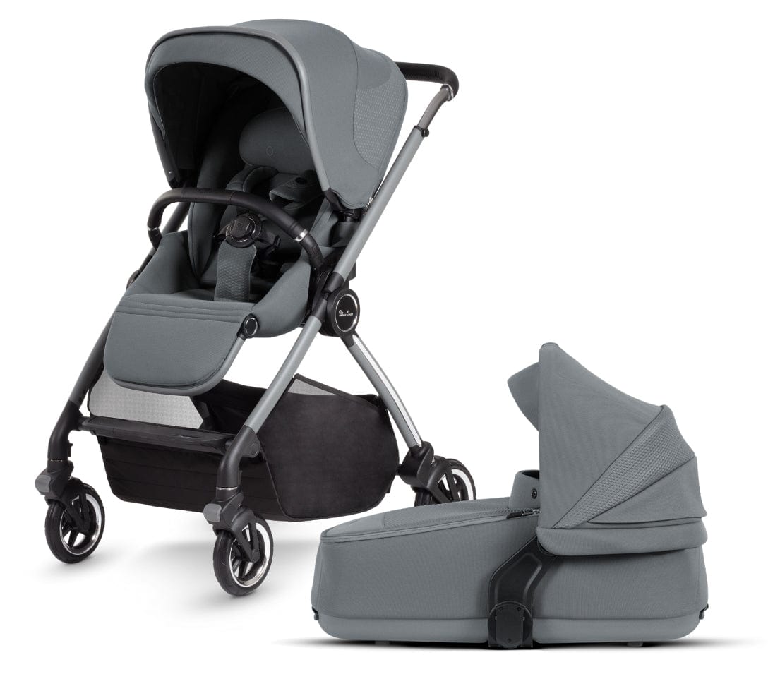 Silver Cross Dune Stroller with Compact Bassinet - Lightweight Travel Stroller for Newborns & Toddlers - Perfect for City Walks, Shopping & Air Travel