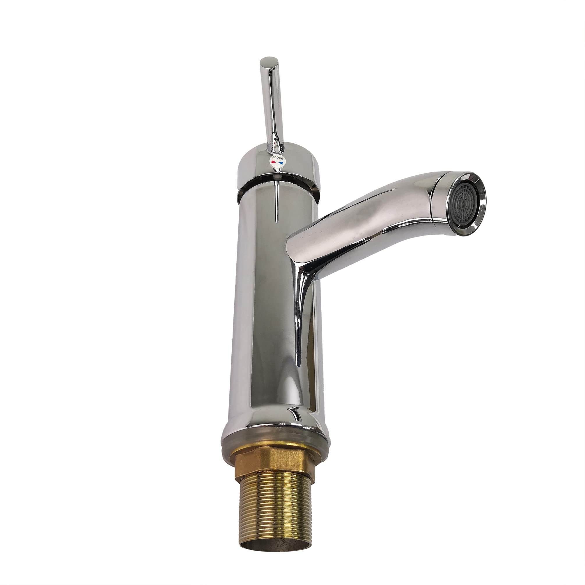 FixtureDisplays® Chrome Plated Vanity Faucet with Hot & Cold Water Control - Bathroom Sink Faucet for Modern Home Decor (Model 15552-NPF) | Perfect for Guest Bathrooms, Master Suites & Powder Rooms