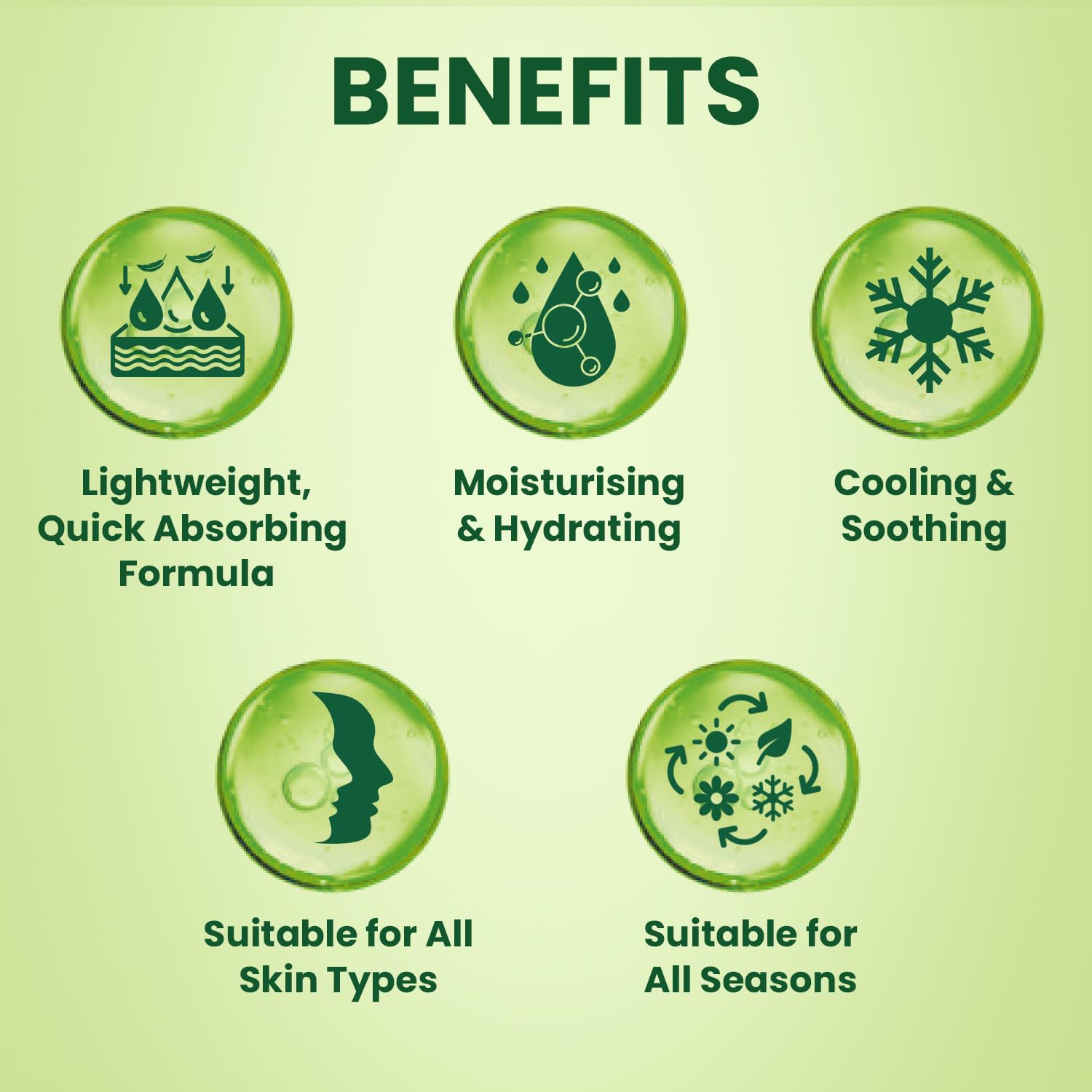 Nature's Essence Aloe Vera Moisturizing Beauty Gel 150g - Hydrating Skin Care for Face & Body, Soothes Sunburn & Dry Skin