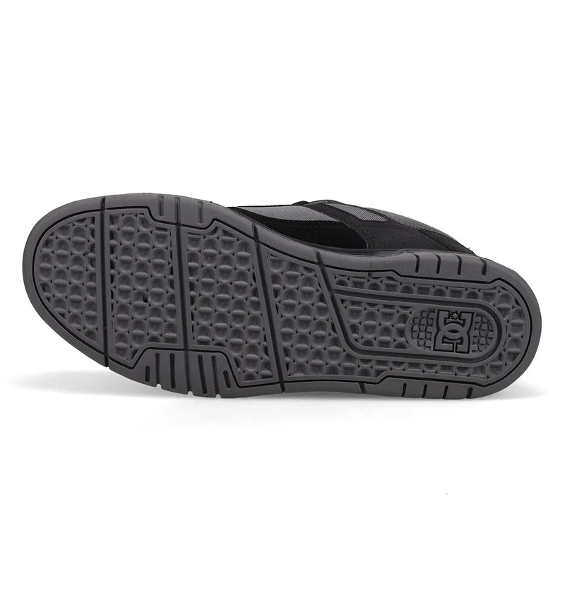 DC Stag Skate Shoes for Men - Black & Lime Green Sneakers for Skateboarding, Streetwear & Casual Wear