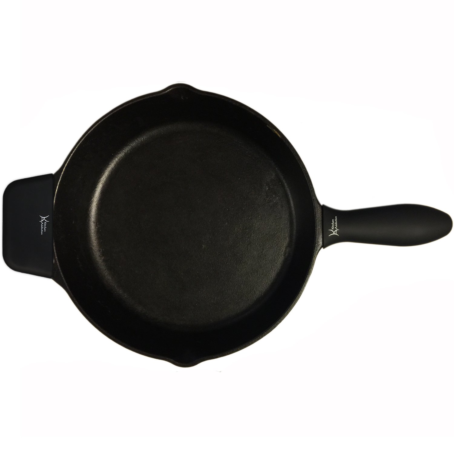 6-Piece Silicone Kitchen Set - Heat Resistant Handle Holders, Trivets & Grippers for Cooking & Baking - Perfect for Stovetop, Oven & Microwave Use (Black)