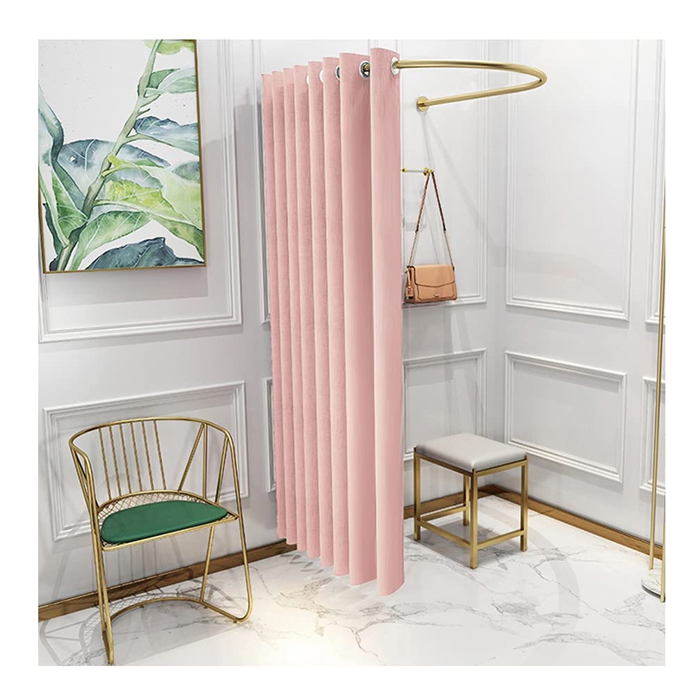 Portable Locker Room - Mobile Fitting Room Privacy Tent with U-Type Frame, Sturdy & Durable, Easy Assembly for Shopping Malls, Offices & Events - 4 Color Options (Pink, 100x95x200cm) - Perfect for Retail Stores, Trade Shows & Home Try-On Areas