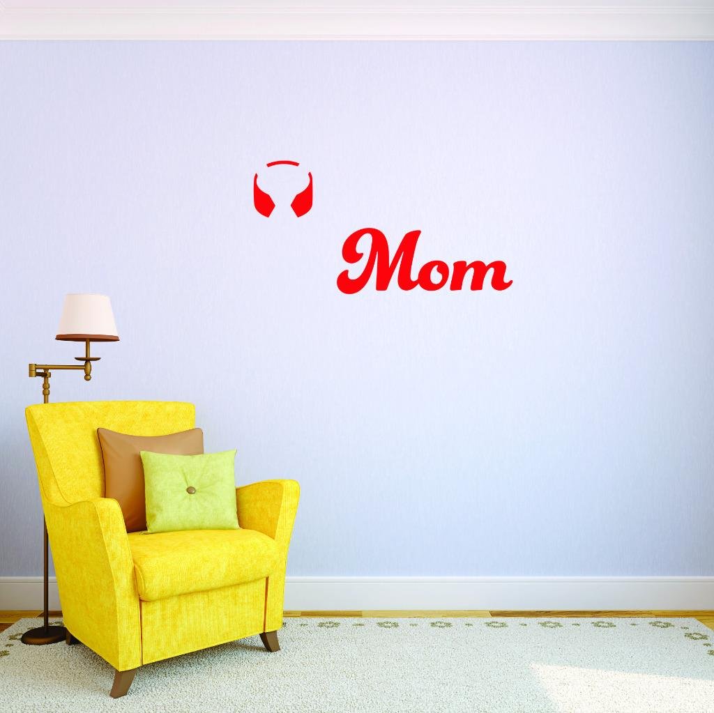 Peel & Stick Wall Decal Sticker - 10x16 Inches Mom Home Decor Picture Art - Perfect for Nursery, Bedroom & Living Room Wall Decor