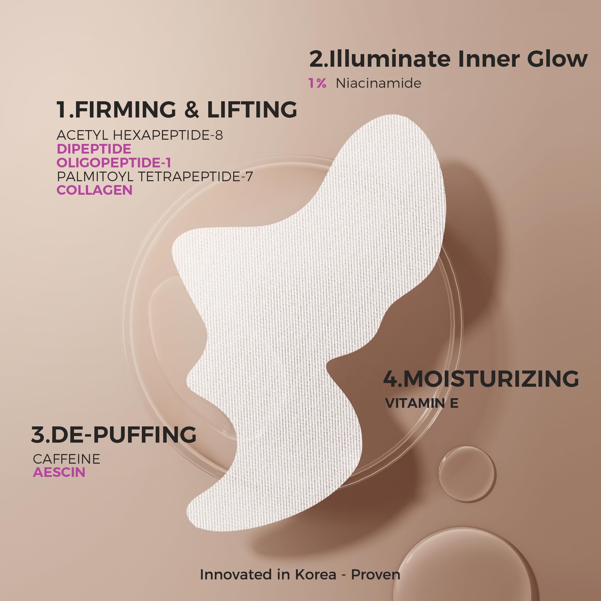 Anti-Aging Smile Line Patches for Wrinkles - Collagen, Peptide & Niacinamide Infused Face Patches for Nasolabial Folds & Under Eye Fine Lines Treatment | Firming, Hydrating & Smoothing | 10 Pairs | Perfect for Nighttime Skincare & Special Occasion Prep