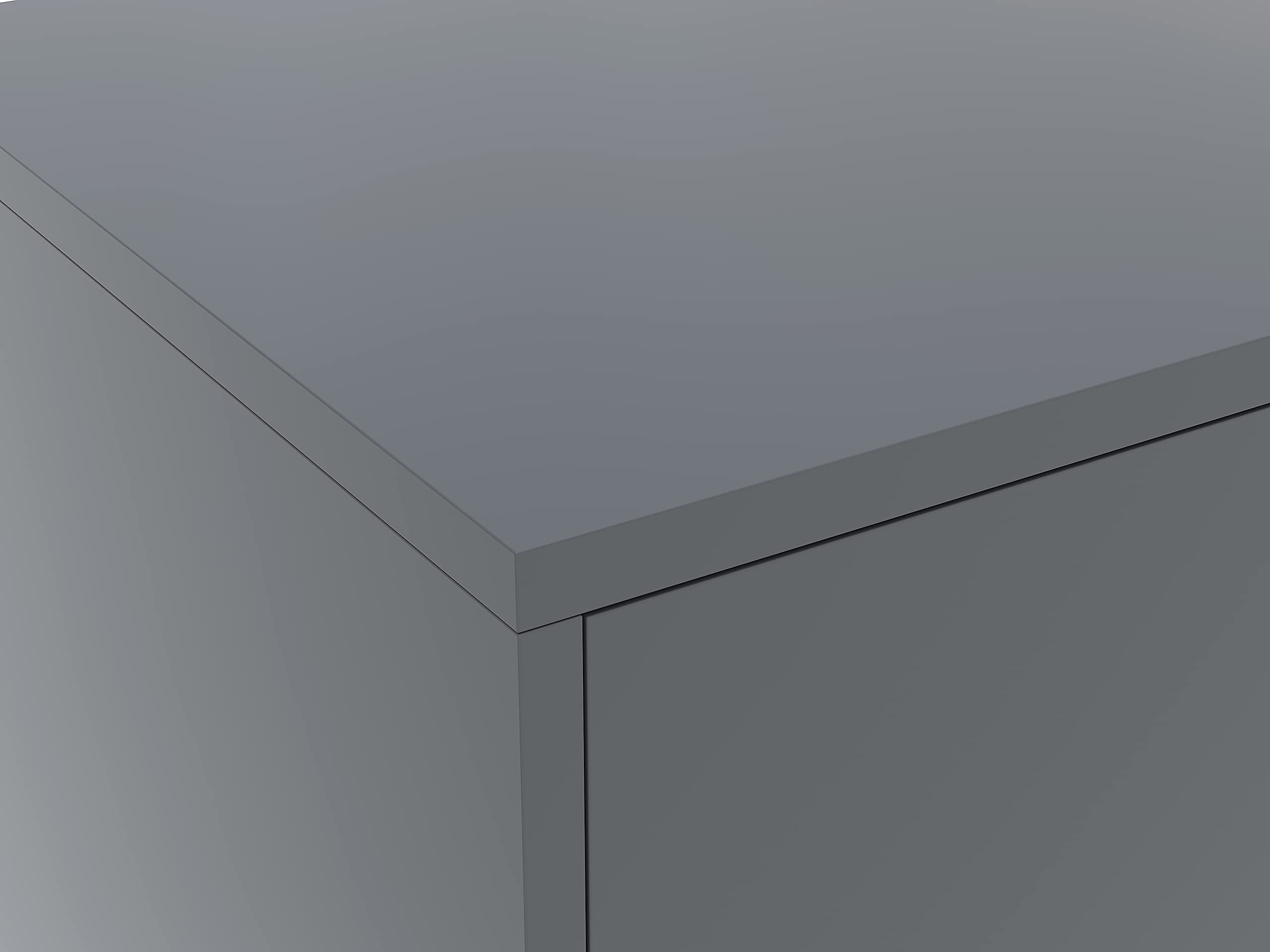 6-Door Metal Storage Cabinet with 3 Shelves - 25.6