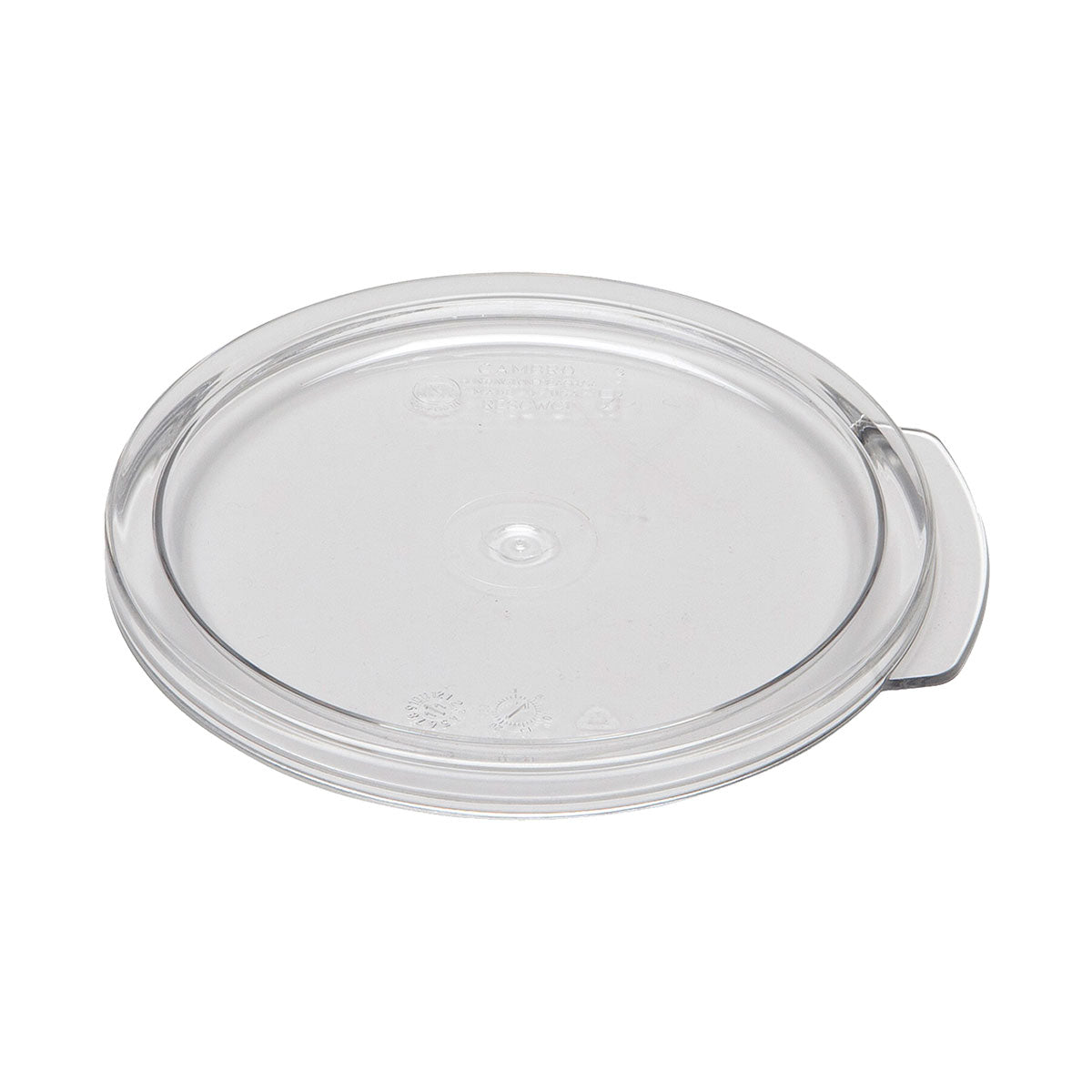 Cambro RFSCWC1135 1 Quart Clear Camwear Round Storage Lid - Airtight Food Container for Kitchen, Pantry & Meal Prep Organization