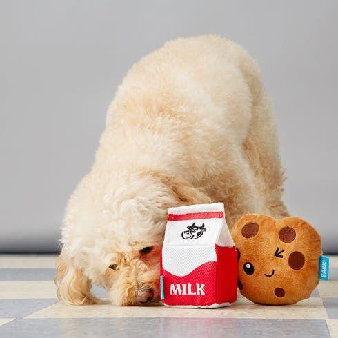 BarkShop After School Snack Pack Dog Plush Toy - Durable & Cute Chew Toy for Small & Medium Dogs - Perfect for Playtime, Training Rewards & Anxiety Relief - Only $18