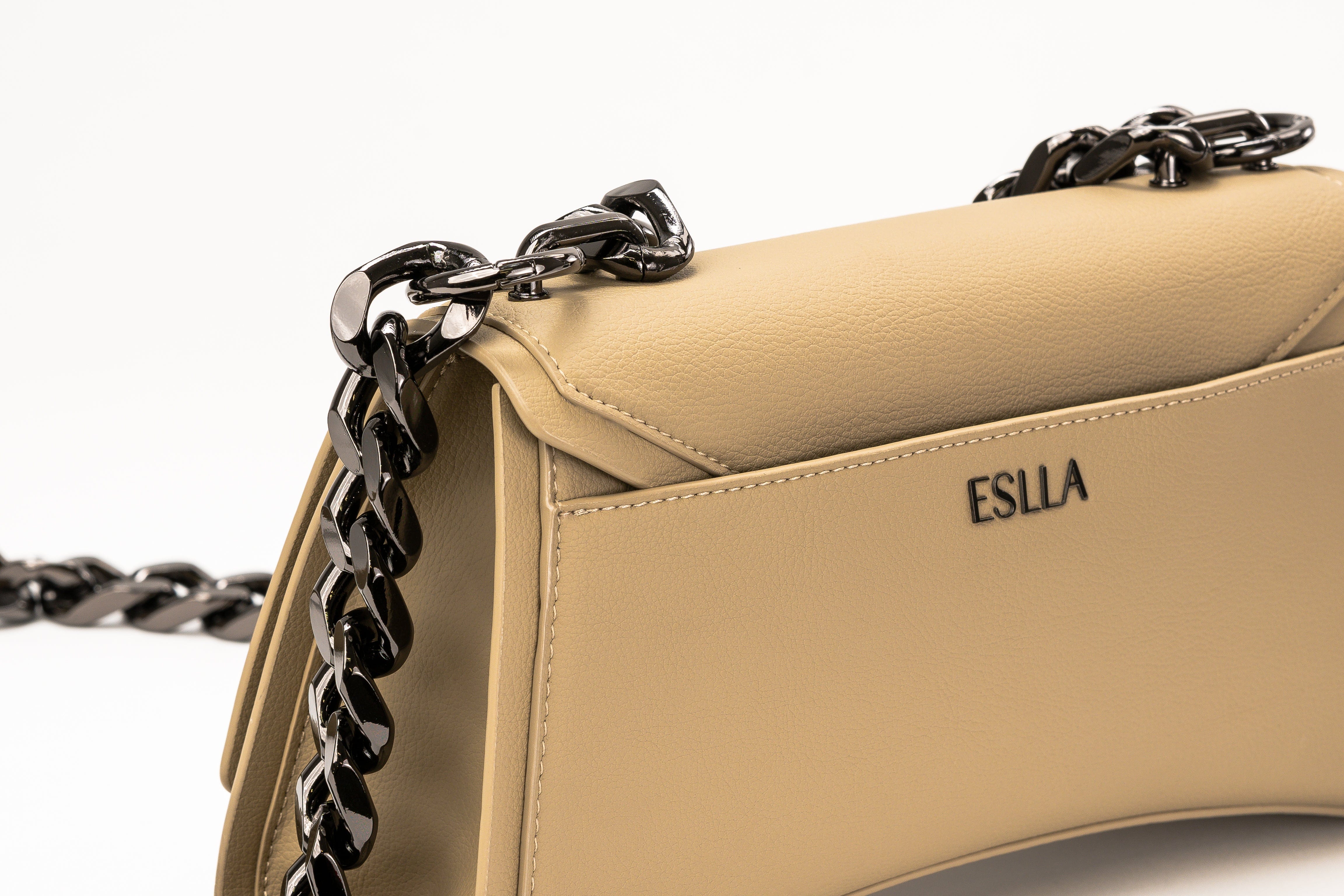 Vegan Cactus Leather Crossbody Bag - Eco-Friendly Beige Sand Handbag for Women | Perfect for Casual Outings, Travel & Everyday Use