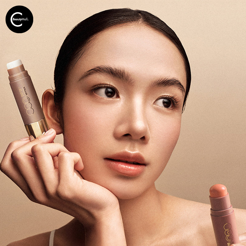 OUT OF OFFICE Dual Ended Contour Stick - Cream & Powder Highlighter & Bronzer for Face Contouring - Perfect for Everyday Makeup and Special Occasions