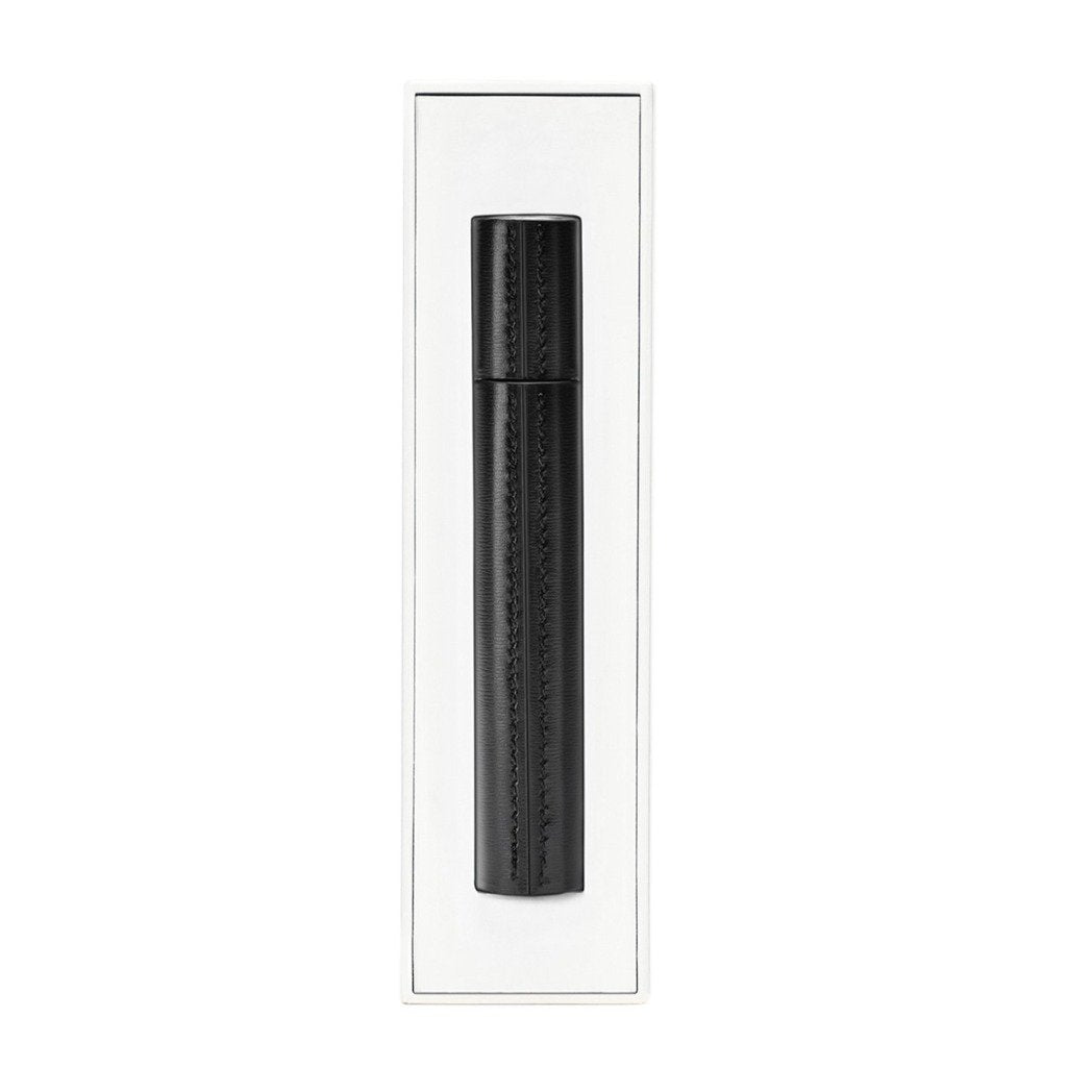 Black Serum Mascara in Leather Sleeve - Volumizing & Lengthening for Dramatic Lashes | Perfect for Night Out & Special Occasions