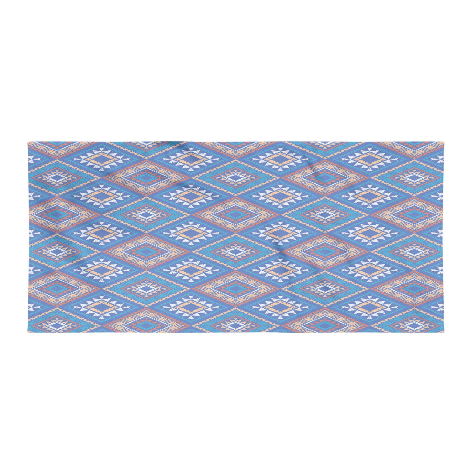 Ambesonne Aztec Gym Towel - Hand Drawn Geometric Tribal Design, Soft Lightweight Absorbent Microfiber for Yoga, Beach, Sports & Fitness - Ultra Compact Quick Dry Towel for Gym, Travel & Outdoor Activities