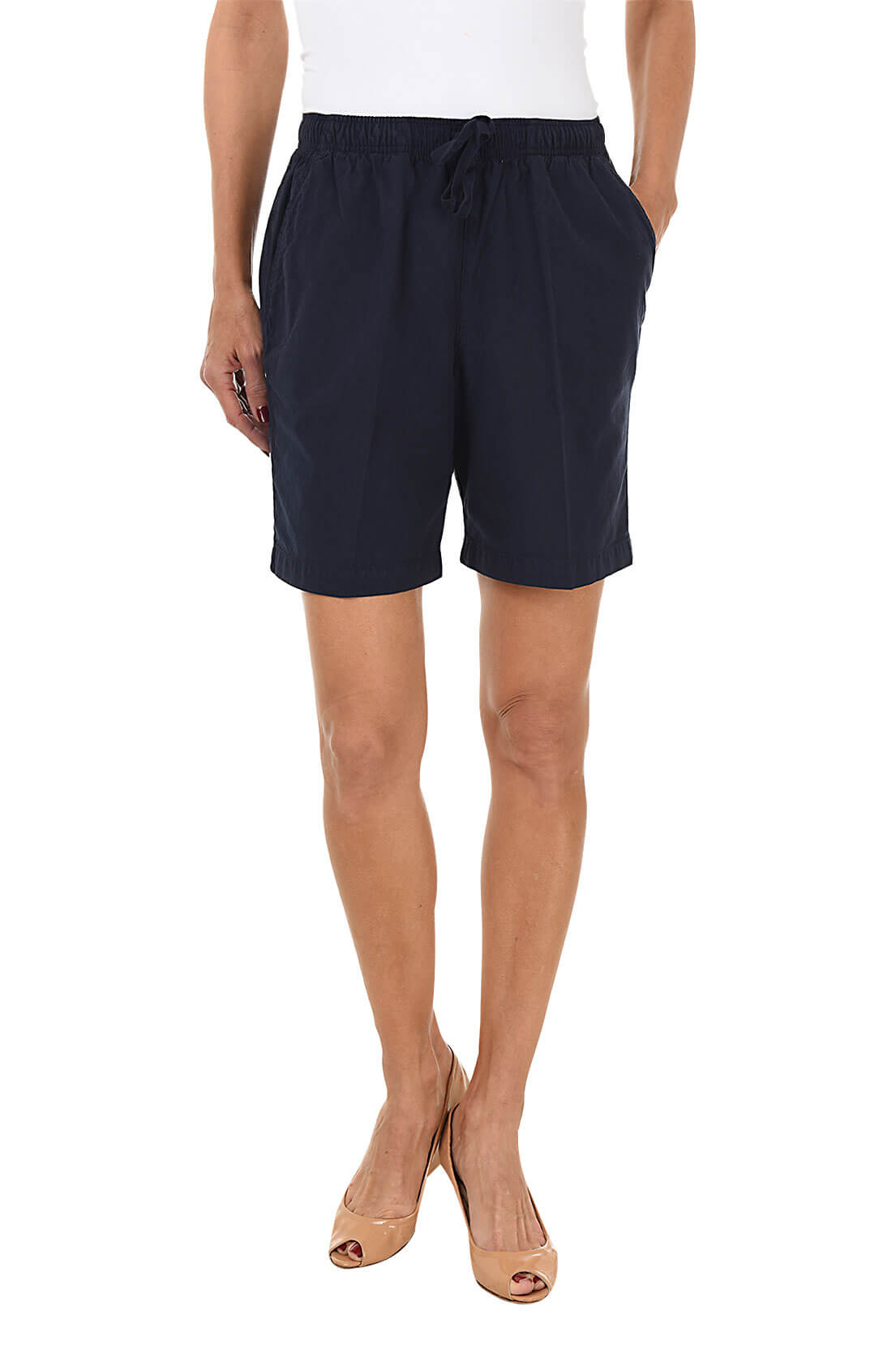 Lucy Pull On Shorts - Women's Stretchy Comfortable Casual Shorts for Summer, Lounge, Travel & Outdoor Activities