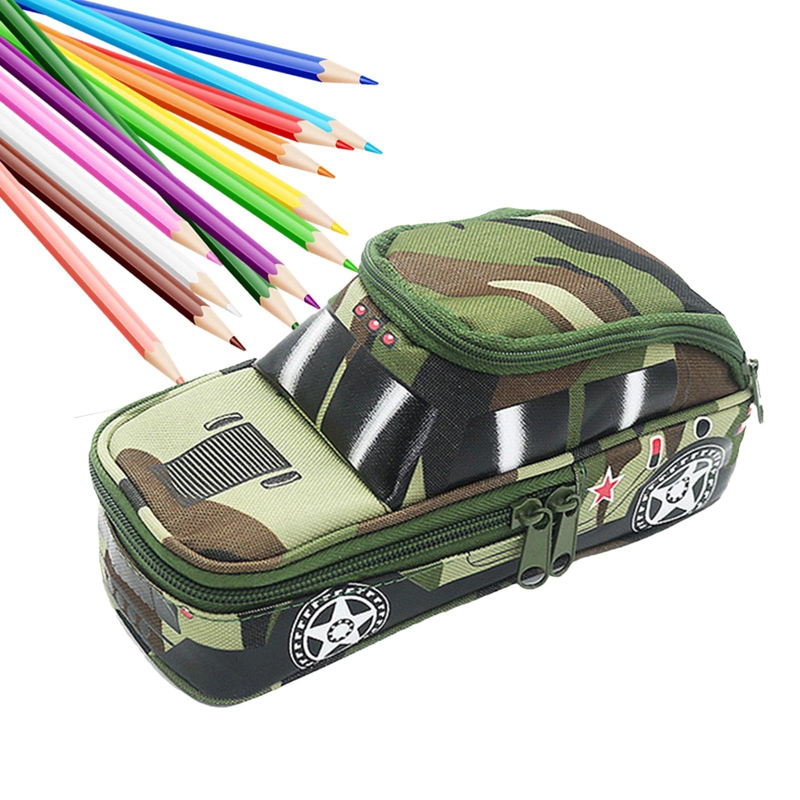 Cool Car-Shaped Pencil Case - Large Capacity Multipurpose Pen Pouch for School, Office & Travel | Stylish Organizer for Pens, Markers, Paper Clips & Art Supplies