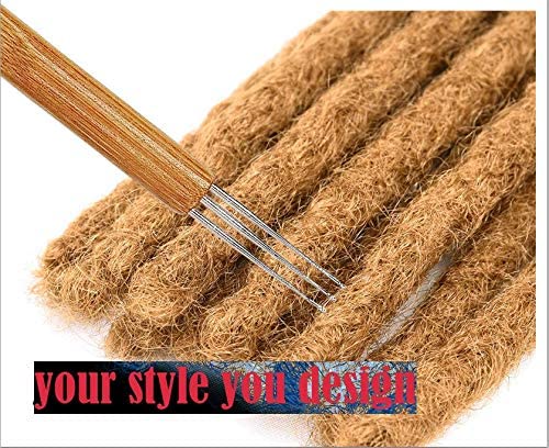 JOSDIOX Professional Dreadlocks Crochet Hooks Set - 0.75mm Steel Needles with Bamboo Handle for Hair Braiding & Locs - Includes 1/2/3 Hook Options (Perfect for Salon, DIY Hair Styling & Natural Hair Care)