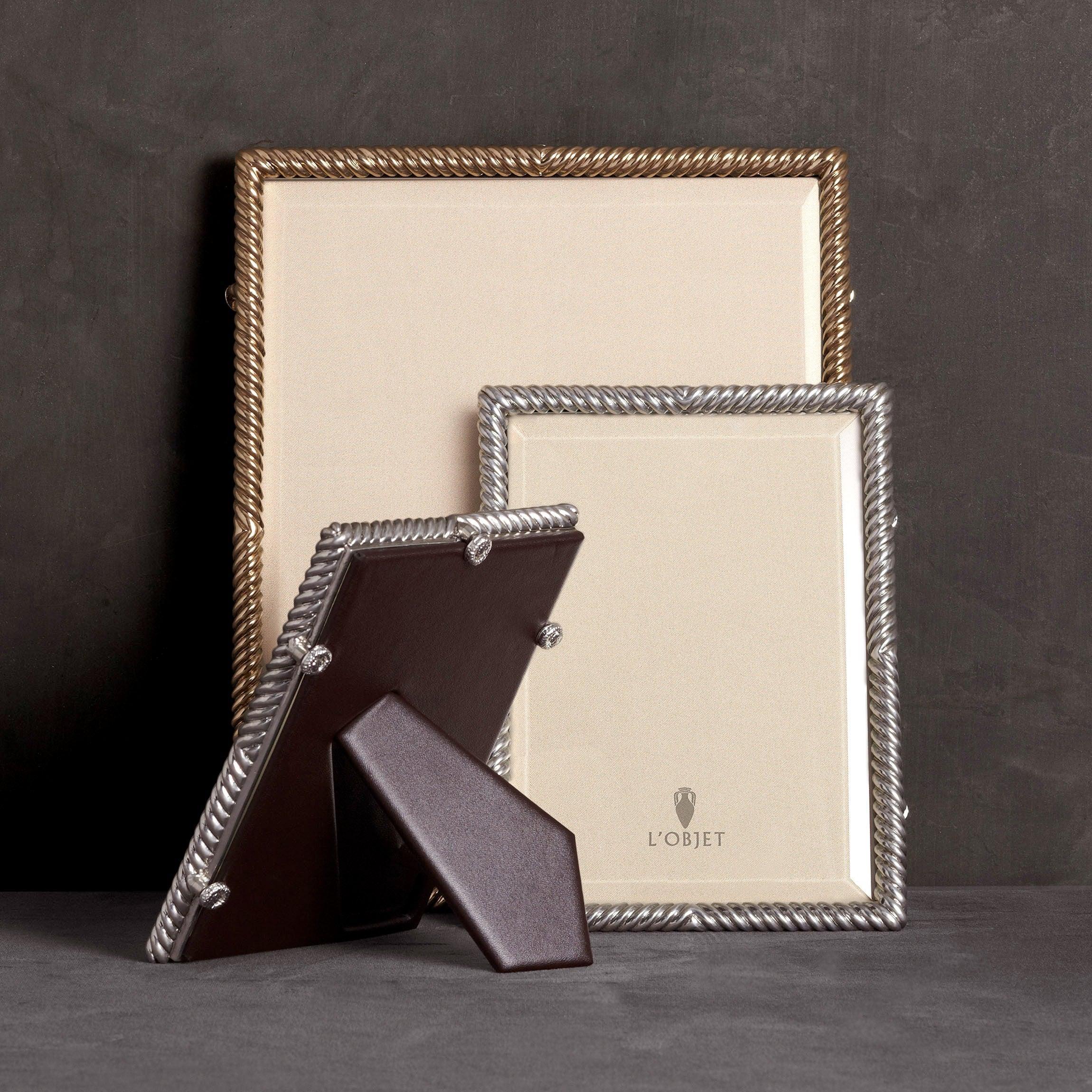 Deco Twist Frame Platinum - Elegant Photo Frame for Home & Office Decor | Perfect for Wall Display, Tabletop, and Gift Giving