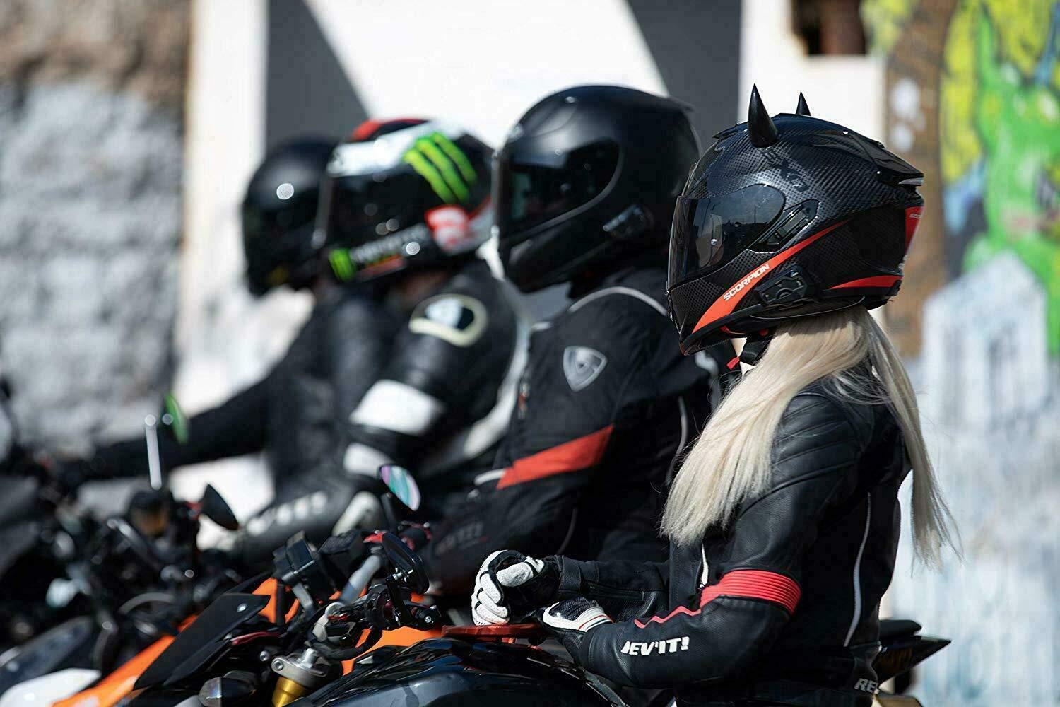 Cardo FREECOM 4 Plus Motorcycle Bluetooth Headset - 4-Way Intercom System for Group Riding (Black, Single Pack) - Perfect for Adventure Tours, Road Trips & Daily Commuting