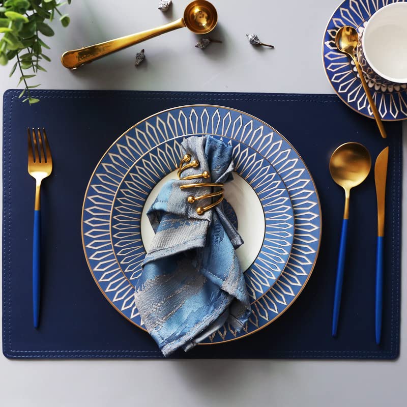 Premium 16-Piece Bone China Dinnerware Set for 4 - Elegant Plates, Bowls & Mugs - Easter & Holiday Dining, Formal Dinner Parties, Everyday Kitchen Use