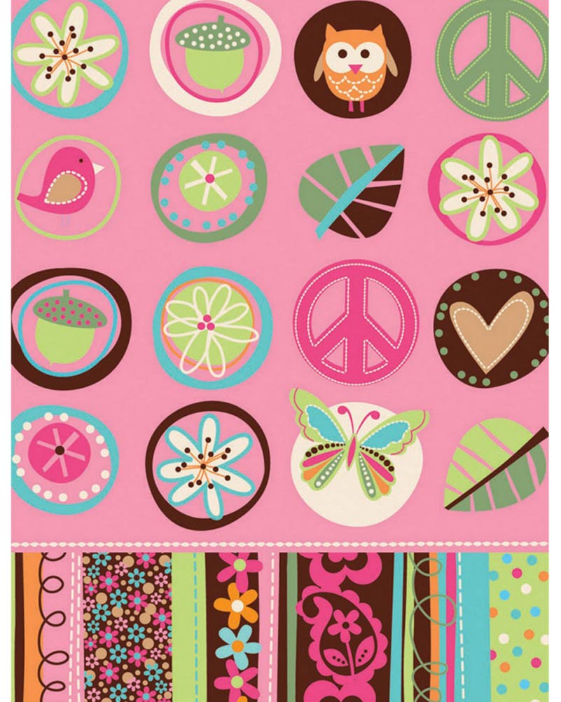 Vintage 60s Hippie Chick Floral Paper Table Cover - Retro Party Decor for Birthday, Bridal Shower & Boho Themed Events