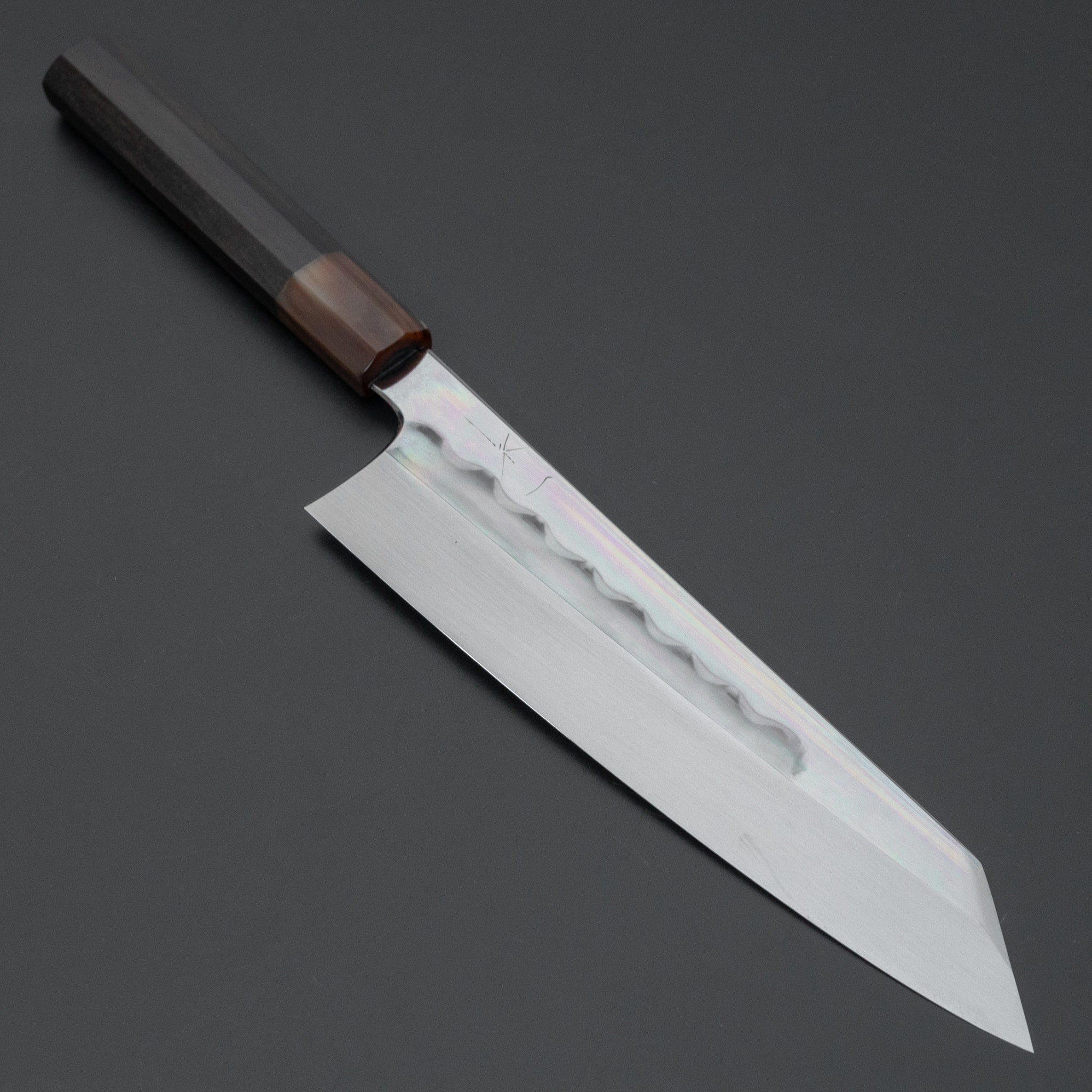 Hitohira Togashi White #1 Notaremon Mizu Honyaki Kiritsuke Gyuto 240mm Japanese Chef Knife with Taihei Ebony Handle (#069/Saya) - Premium Kitchen Knife for Sushi, Sashimi & Meat Cutting