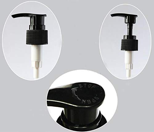 2PCS 8oz (250ML) Amber PET Plastic Bottles with Black Lotion Pump Dispenser - Refillable Leak-Proof Cosmetic Containers for Makeup, Shampoo, Lotion & Toiletries - Perfect for Travel, Bathroom & Salon Use