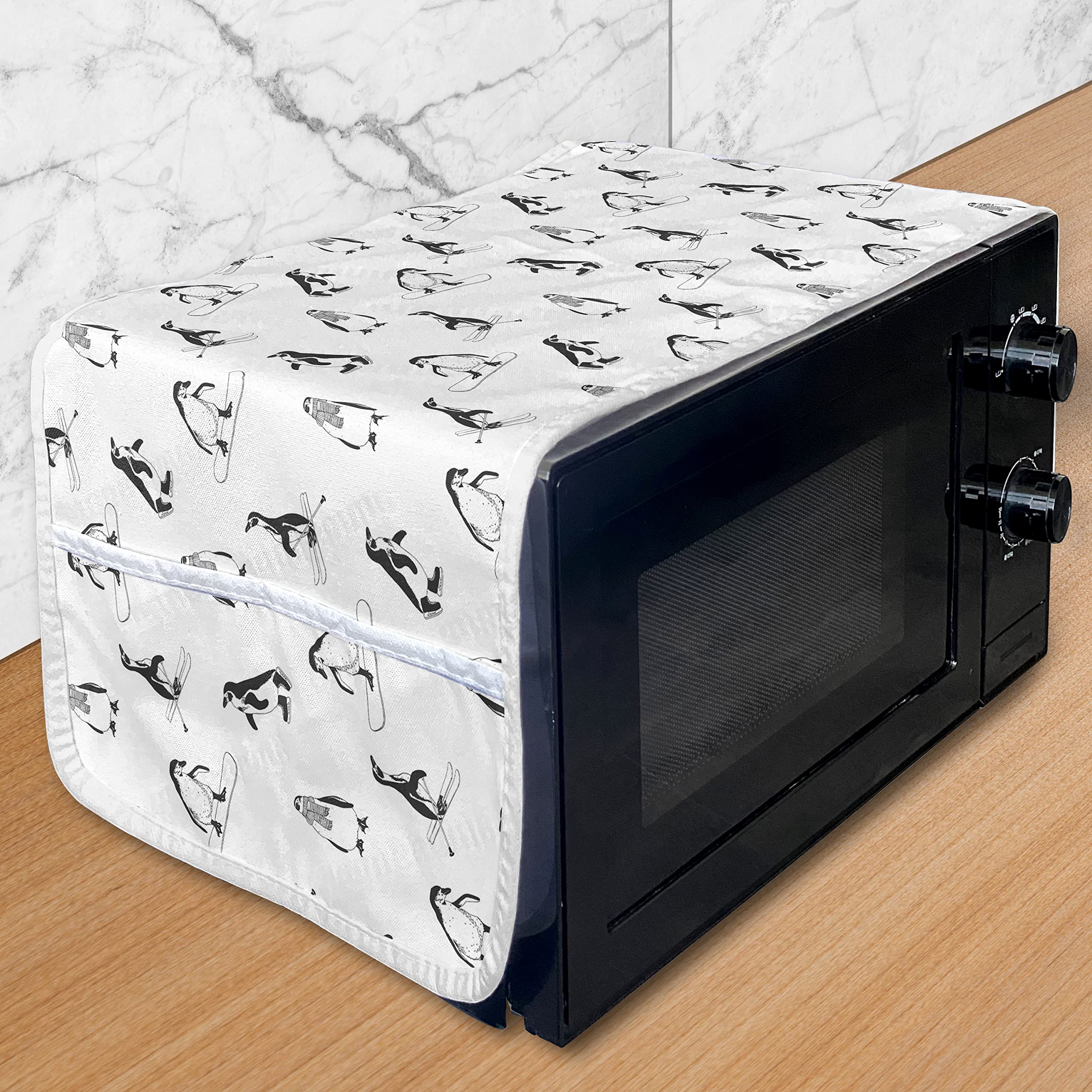 Ambesonne Waterproof Microwave Cover with Pockets - 36