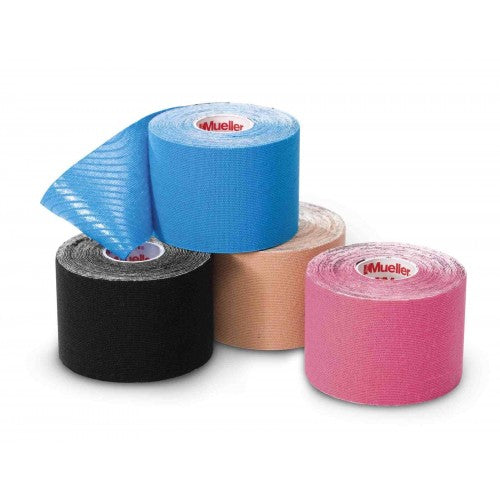 Mueller Kinesiology Tape 5cm x 5m Single Roll - Breathable Athletic Tape for Pain Relief & Muscle Support - Perfect for Sports, Recovery & Physical Therapy