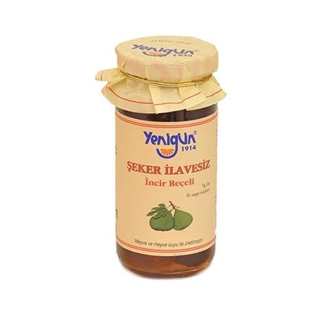 Premium Fig Orange Jam by Yenigun | 290g Glass Jar | All-Natural Fruit Spread | Perfect for Breakfast Toast, Dessert Toppings & Gift Giving