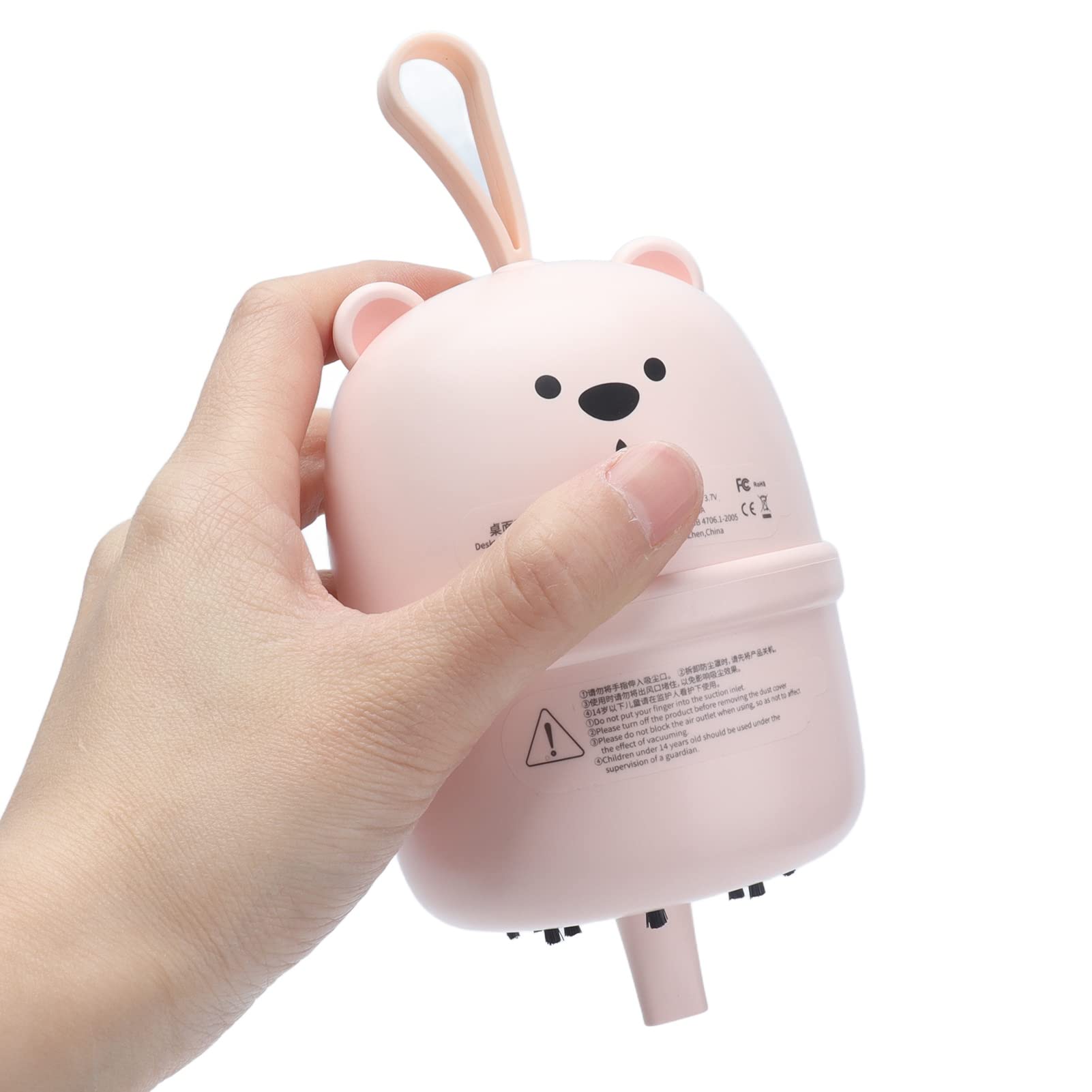 CHICIRIS Mini USB Desktop Vacuum Cleaner - Portable Dust Collector for Keyboard, Home & Office - Cute Bear Design for Kids & Adults - Perfect for Desks, Cars, and Small Spaces
