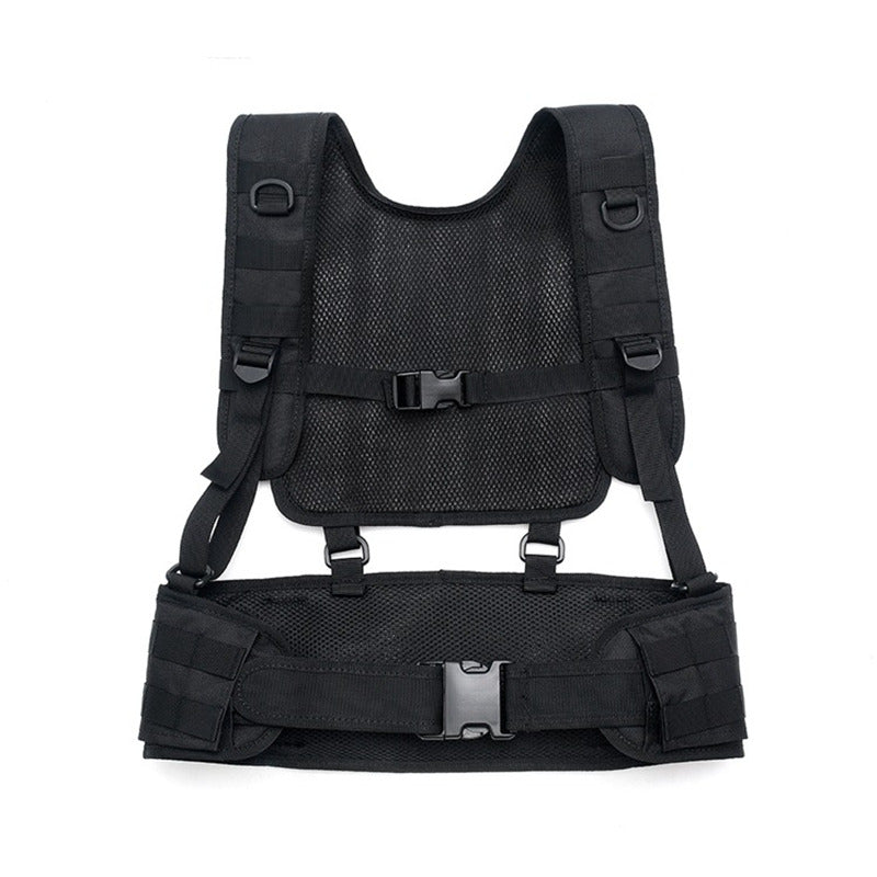 Multi-Functional Outdoor Tactical Belt Vest Set - Durable Hunting Apparel Gear for Men - Perfect for Hunting, Airsoft, Camping & Outdoor Adventures