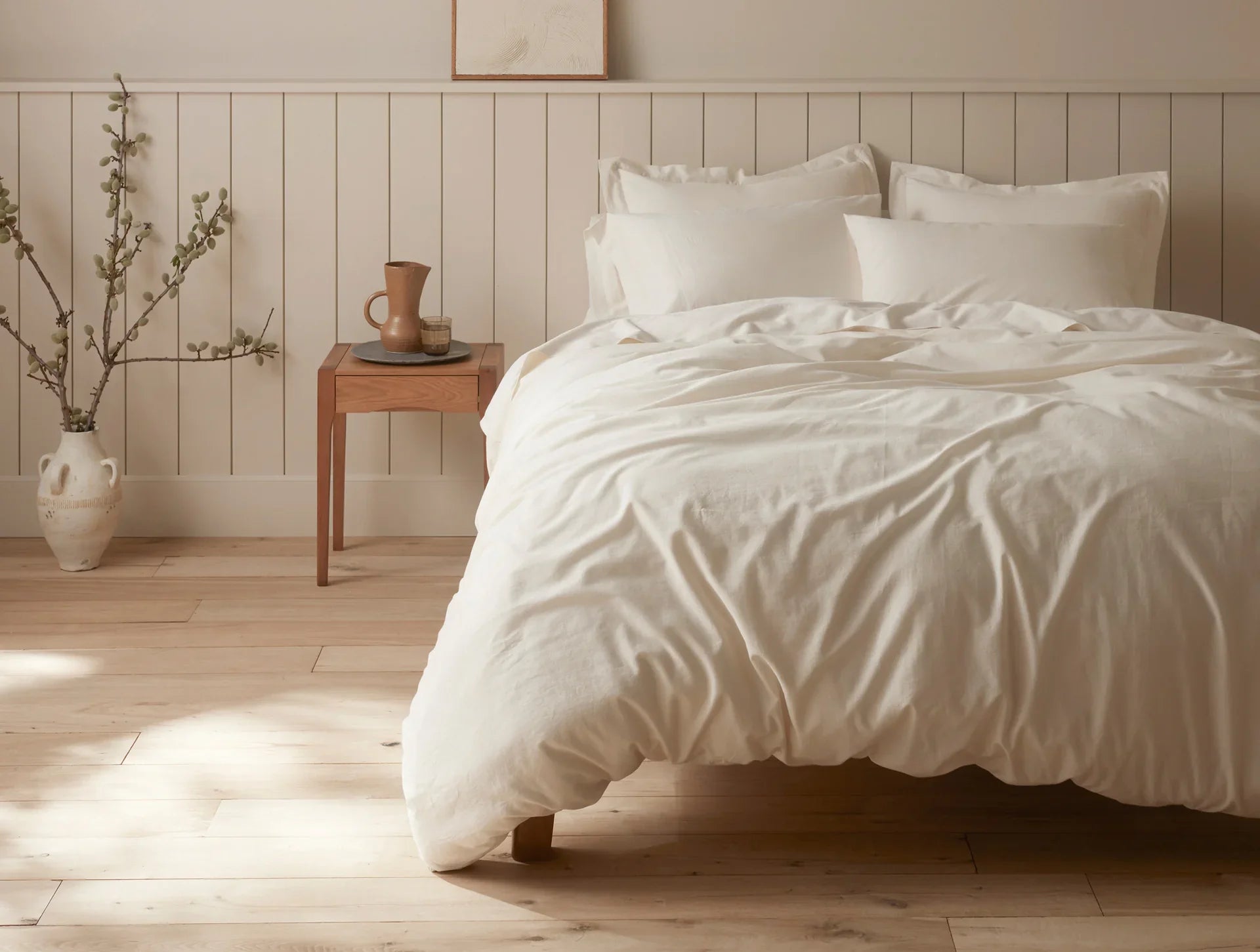 Premium 100% Organic Cotton Sateen Sheet Set - Ultra Soft, Breathable & Hypoallergenic Bedding for Luxury Comfort - Perfect for Master Bedroom, Guest Room & Hotel Use