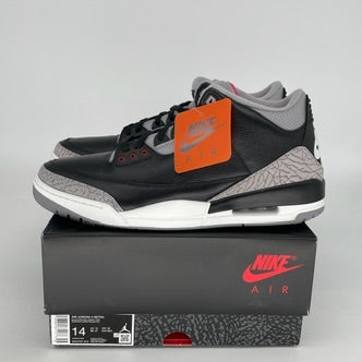 Original Air Jordan 3 Retro 'Black Cement' Men's Basketball Shoes Size 14 (DN3707-010) - Iconic Sneakers for Streetwear & Basketball Performance