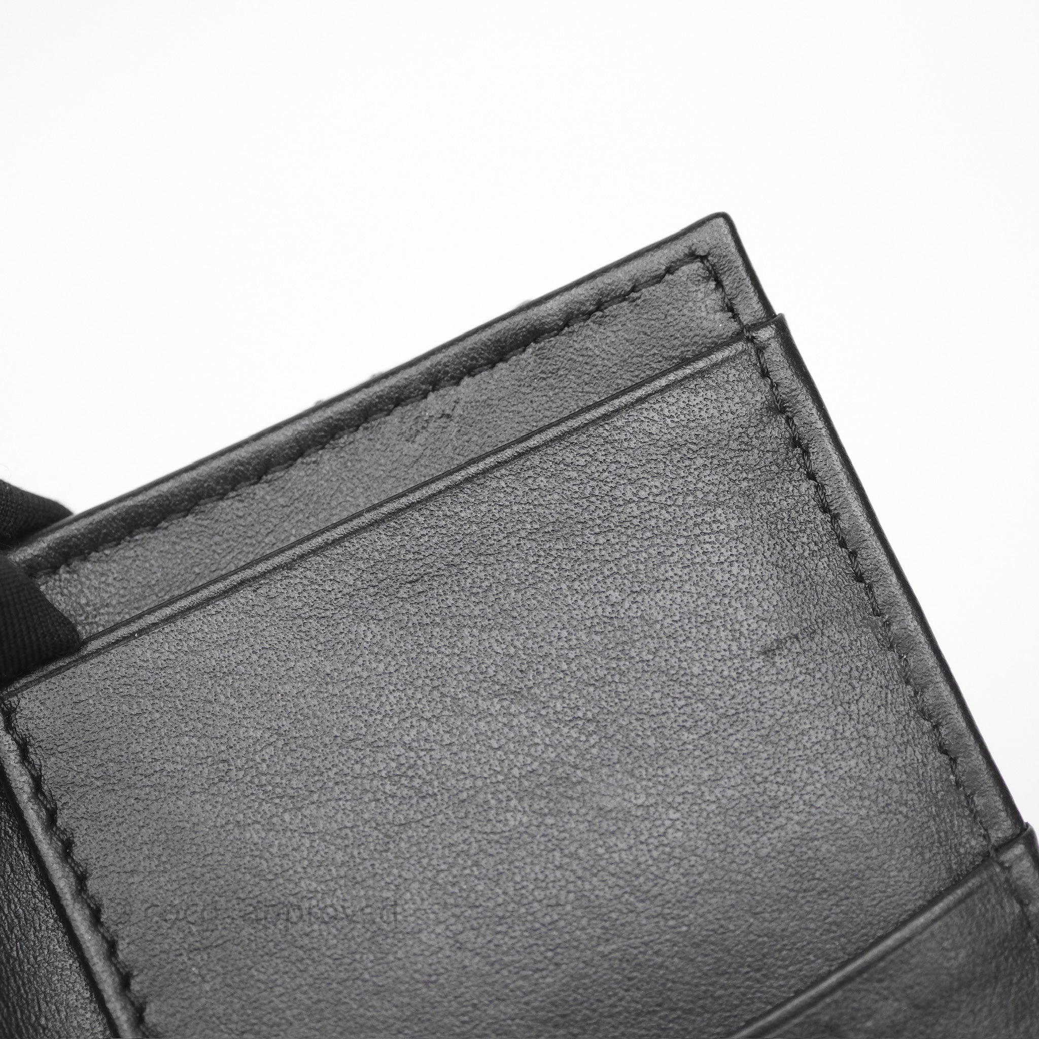 Chanel Quilted So Black Calfskin Card Holder - Luxury Compact Wallet for Credit Cards & ID - Perfect for Everyday Use, Travel & Gifting