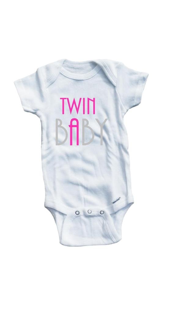 Baby Girls' #2 Twin Baby A B Set One Piece - Soft Cotton Bodysuit for Newborns & Infants | Perfect for Matching Outfits, Photo Shoots & Special Occasions