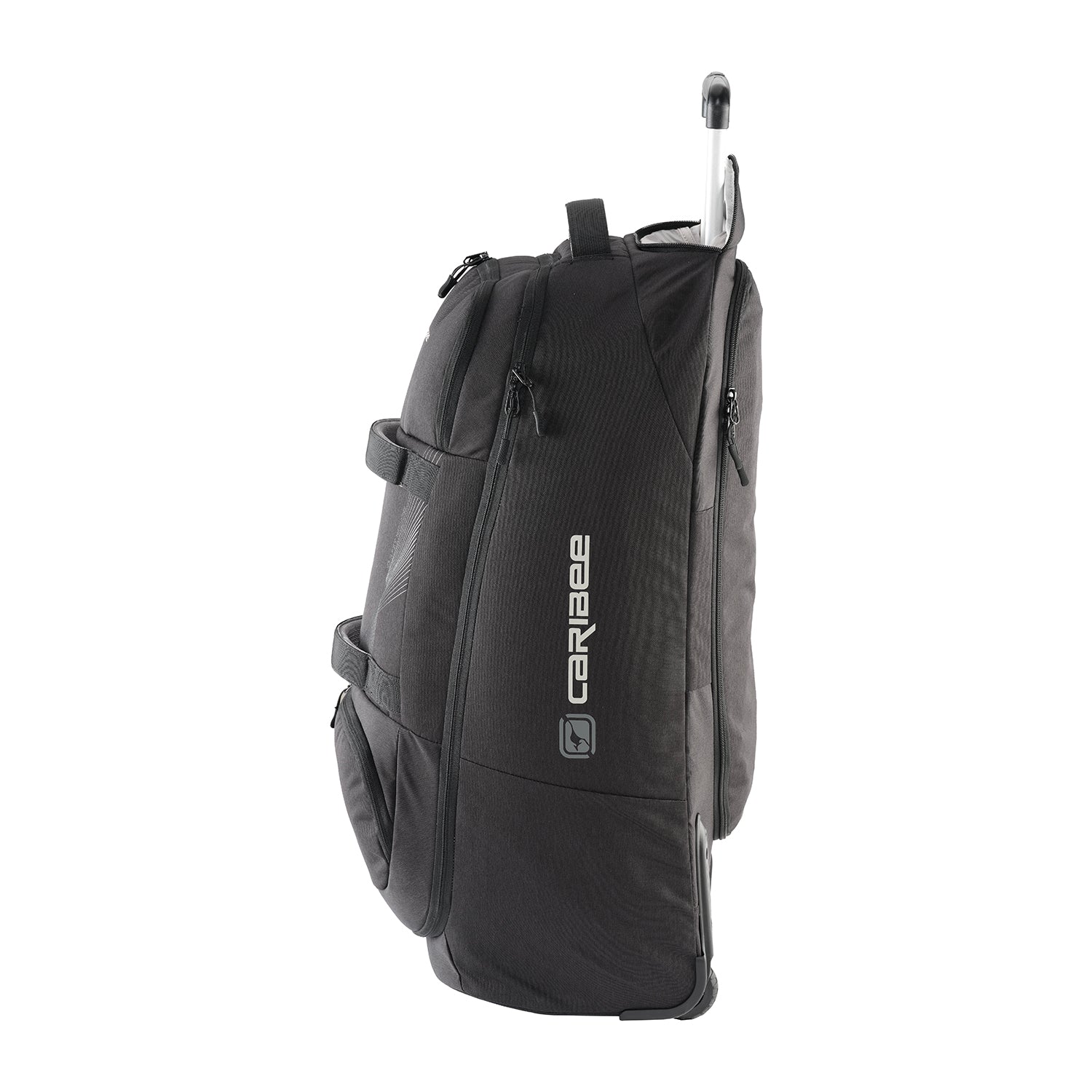 Caribee Adventure 70L Duffle Bag with Backpack Straps - Black - Perfect for Travel, Camping & Outdoor Adventures