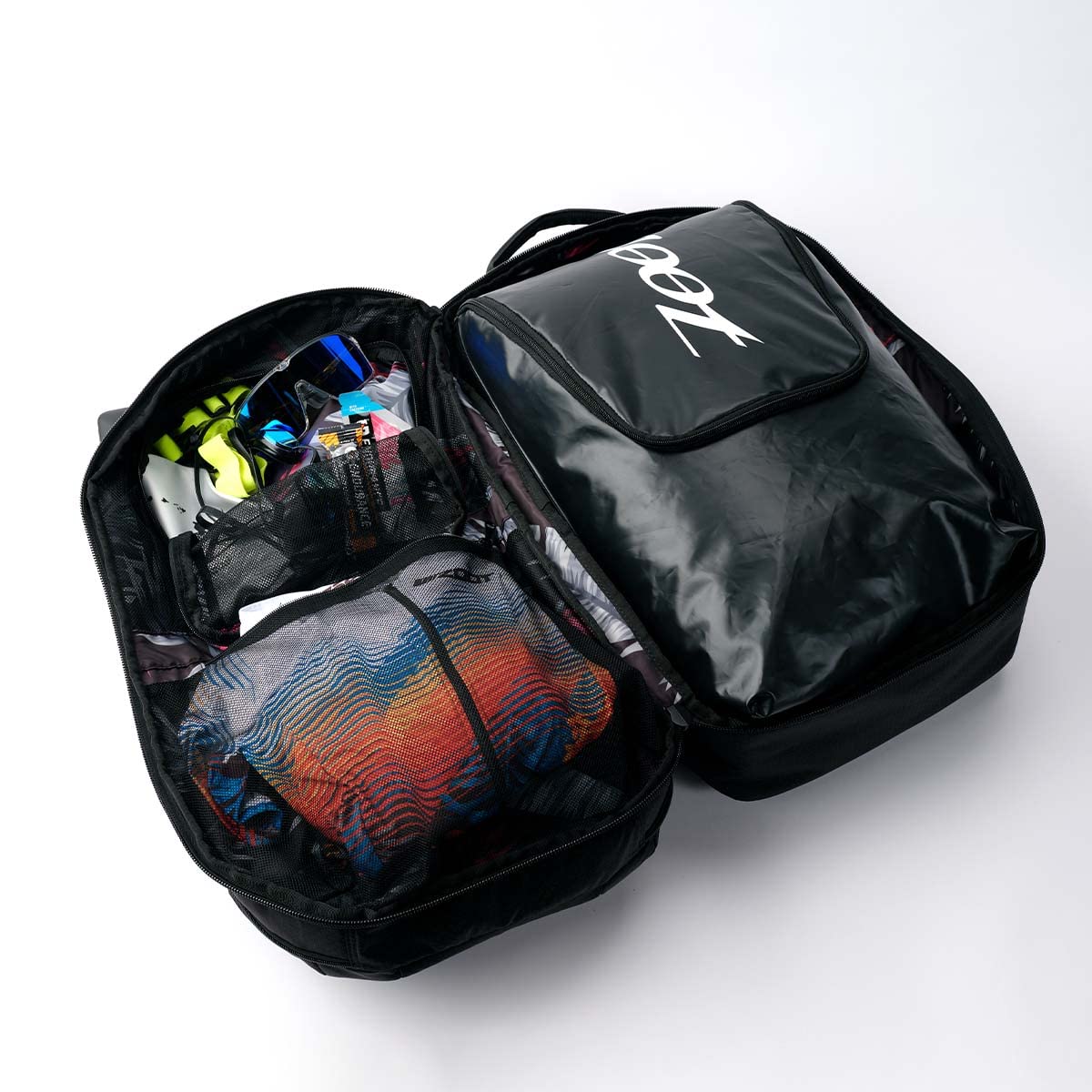 Zoot Ultra Tri Bags - Durable Triathlon Transition Bag with Multiple Storage Compartments, Waterproof Gym Bag for Men & Women - Perfect for Swim, Bike, Run Races & Workouts