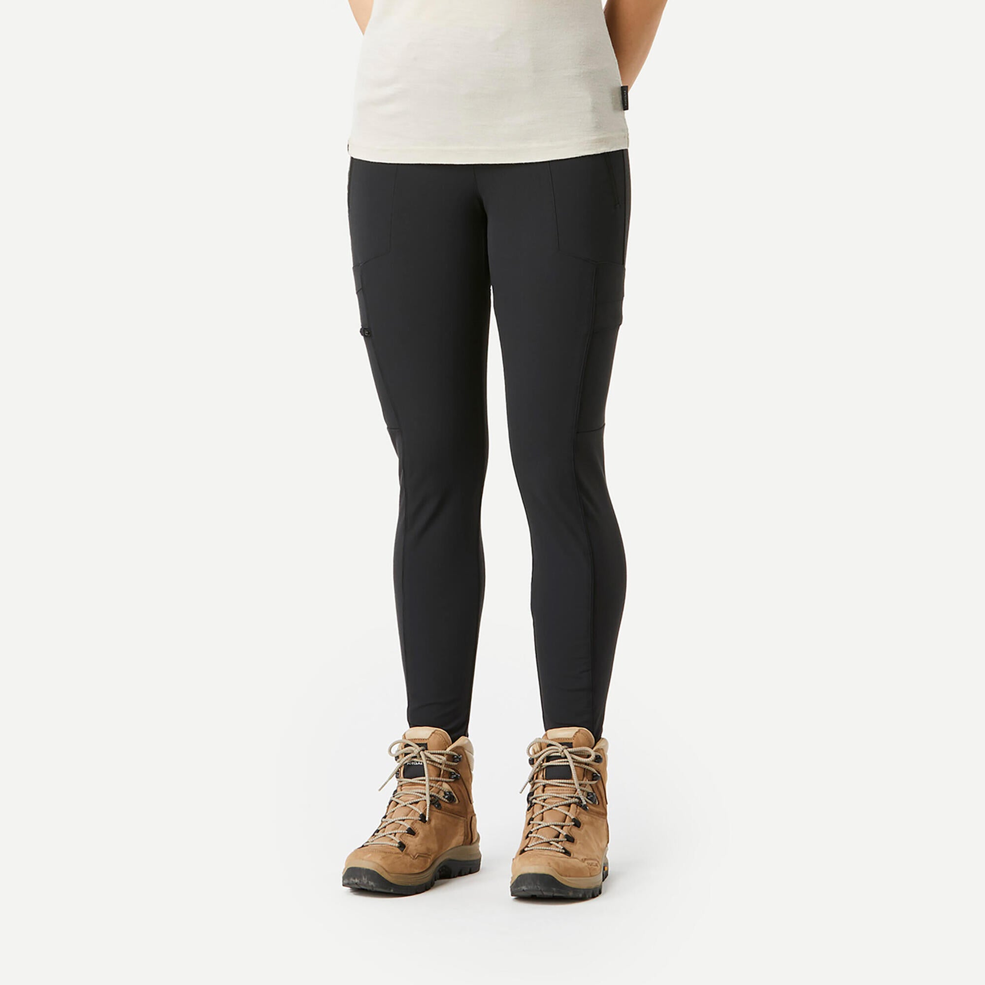 Simond Women's Travel 500 High-Waisted Yoga Leggings - Comfortable Stretchy Workout Pants for Running, Gym & Travel - Perfect for Yoga, Pilates & Lounge Wear